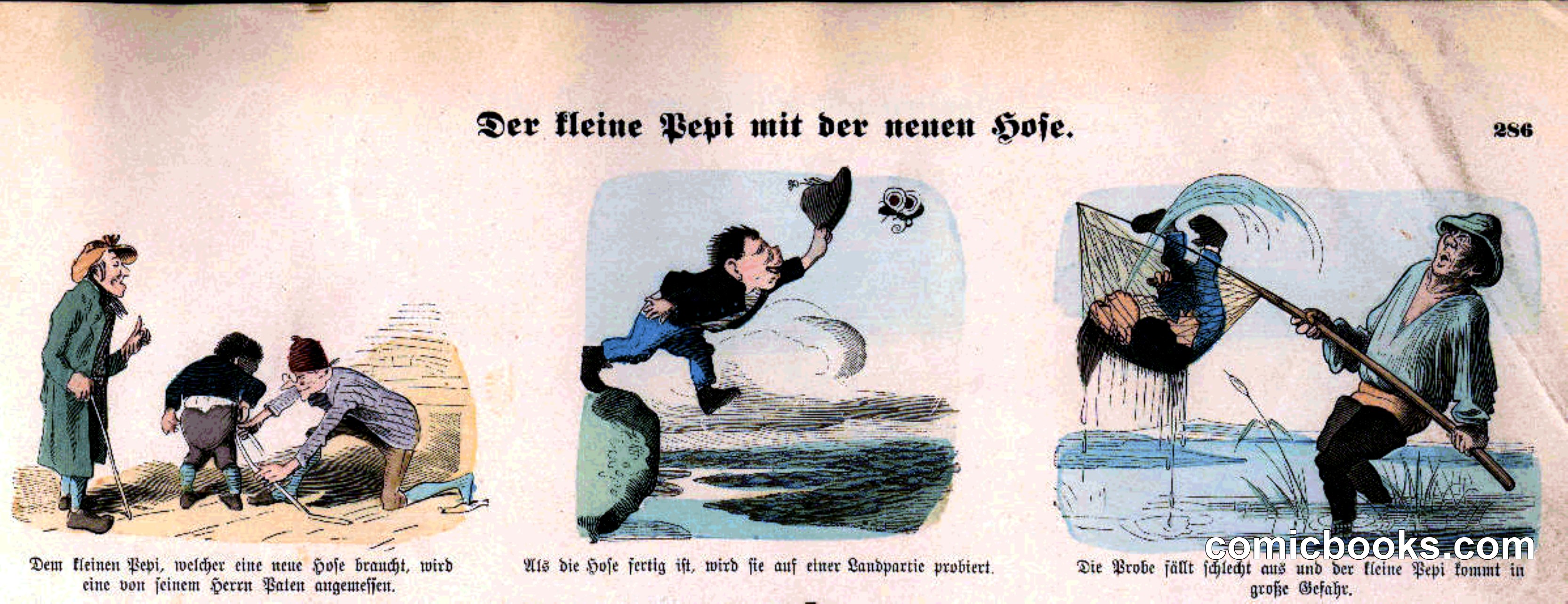 Der kleine Pepi mit der neuen Hose
