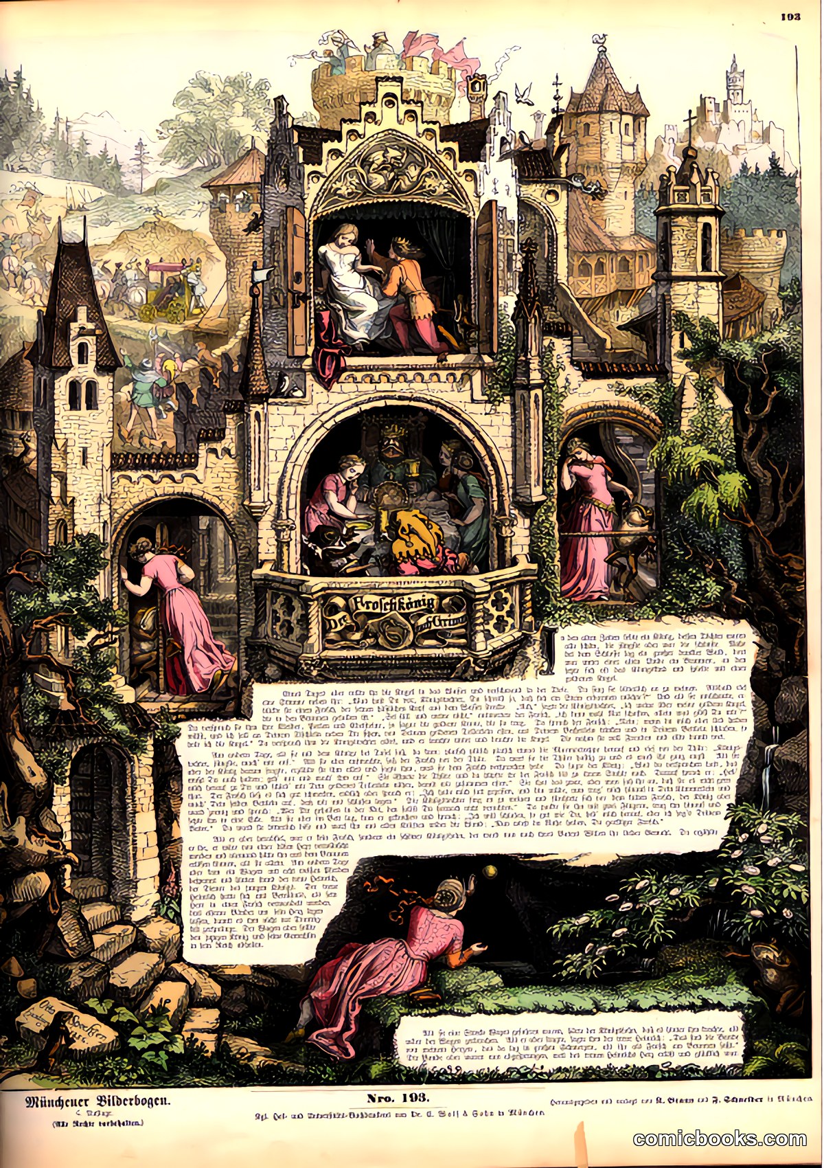 Der Froschkönig — Münchener Bilderbogen No. 193