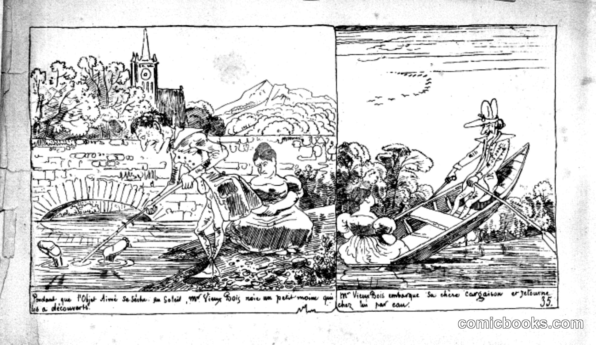 Les Amours de Monsieur Vieux Bois, Plate 35