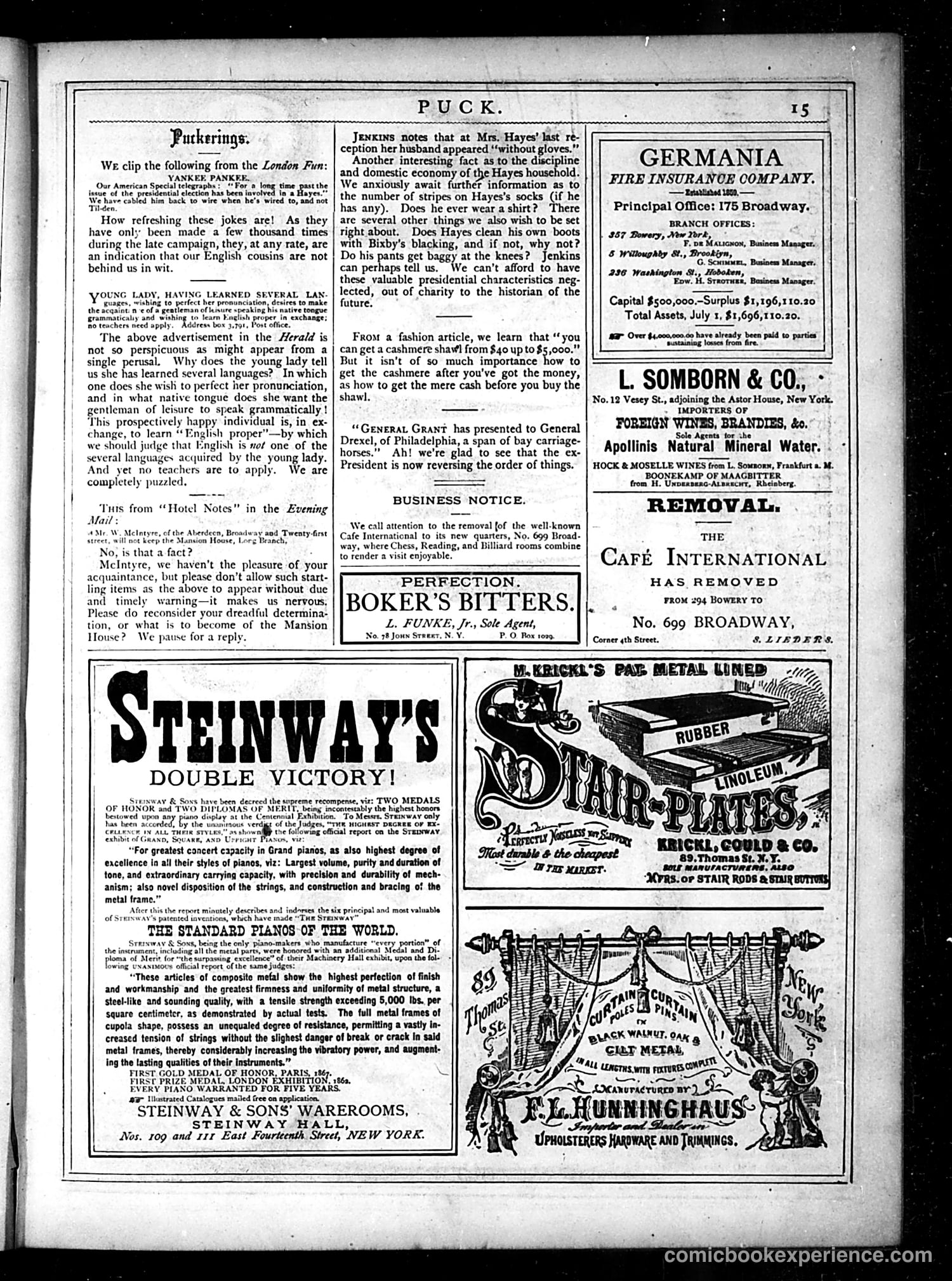 Puck — March 1877 — page 15 of 16