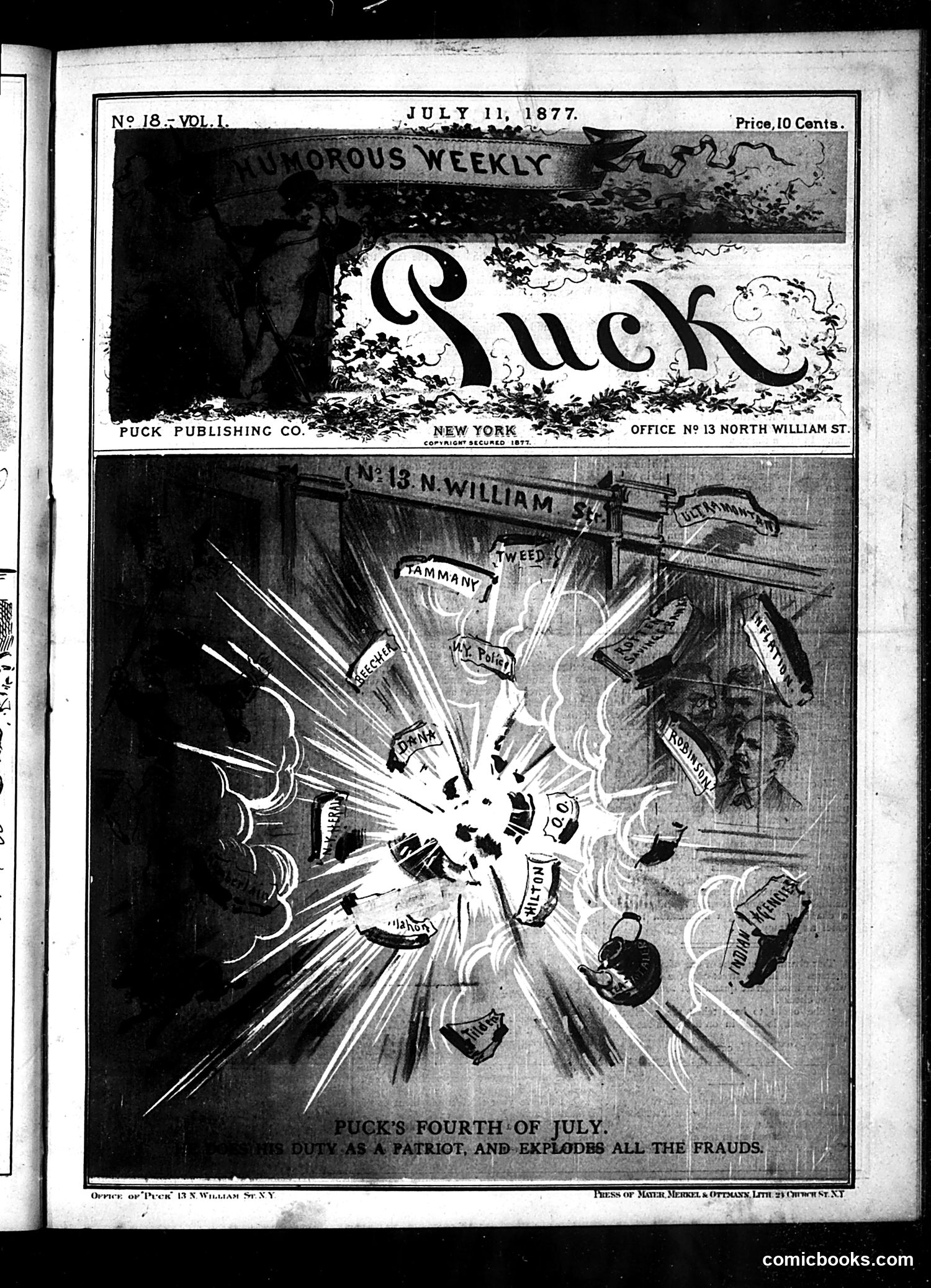 Puck — July 11, 1877 — page 1 of 20