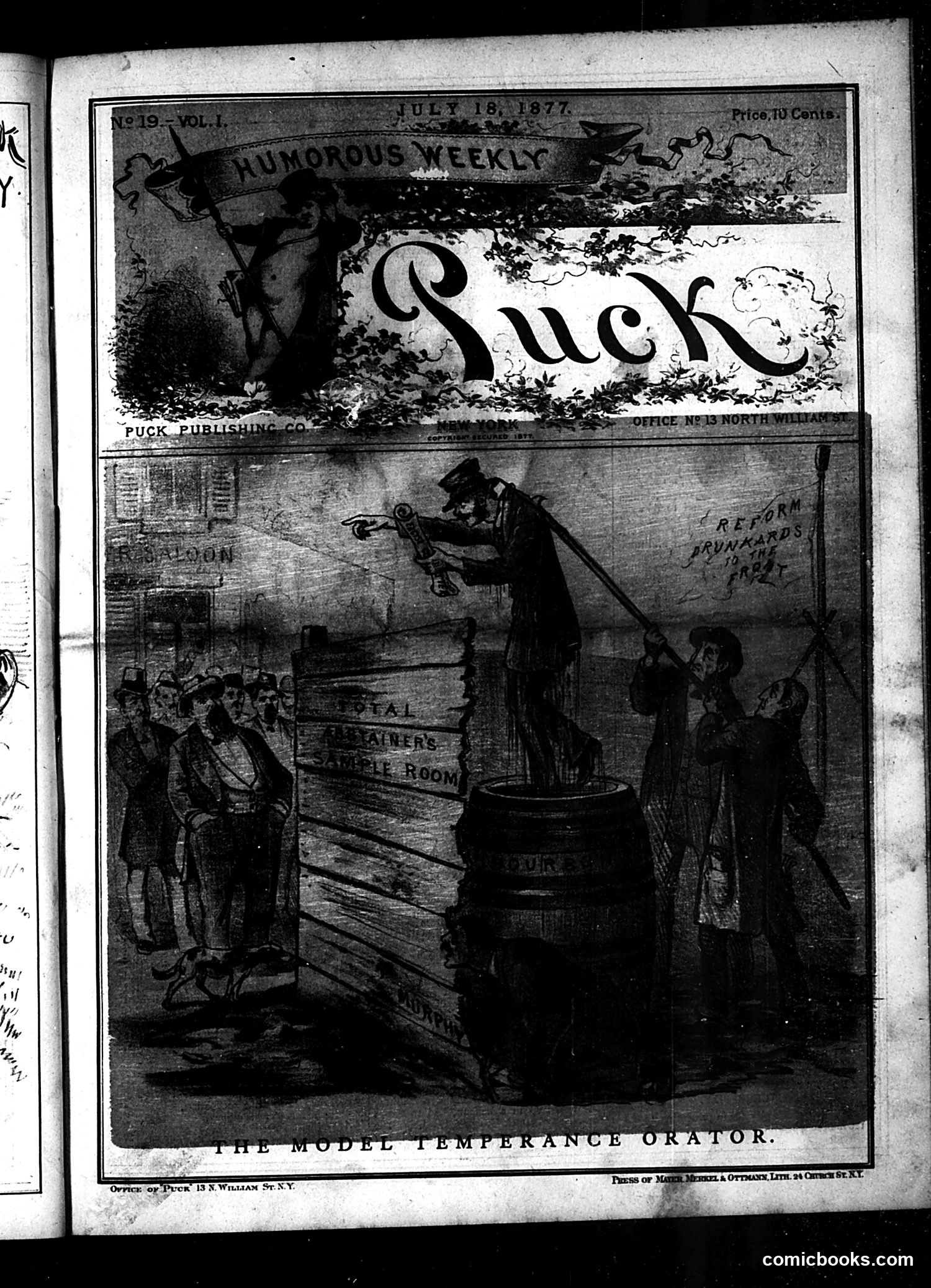 Puck — July 18, 1877 — page 1 of 16
