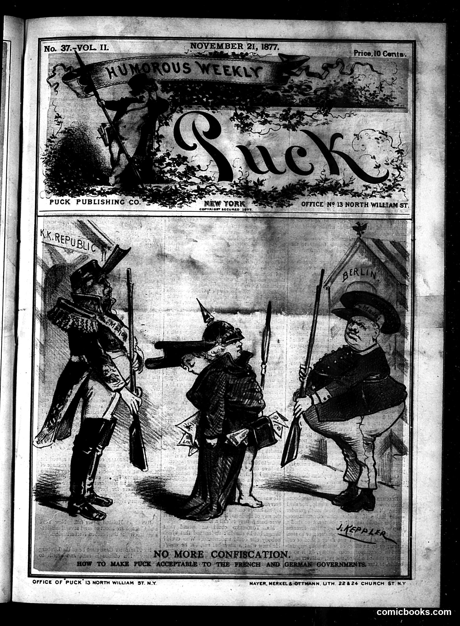 Puck — November 21, 1877 — page 1 of 16