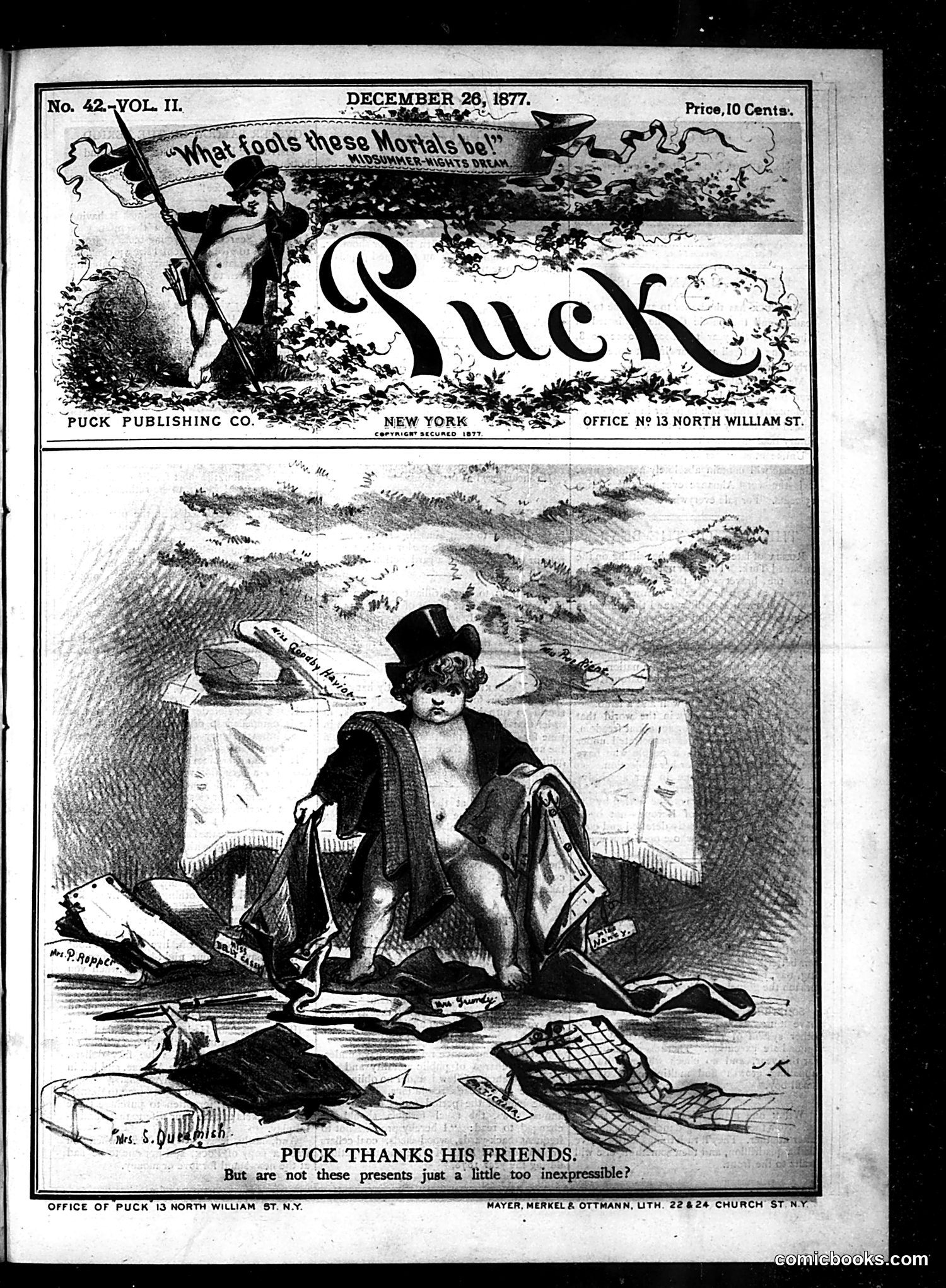 Puck — December 26, 1877 — page 1 of 16