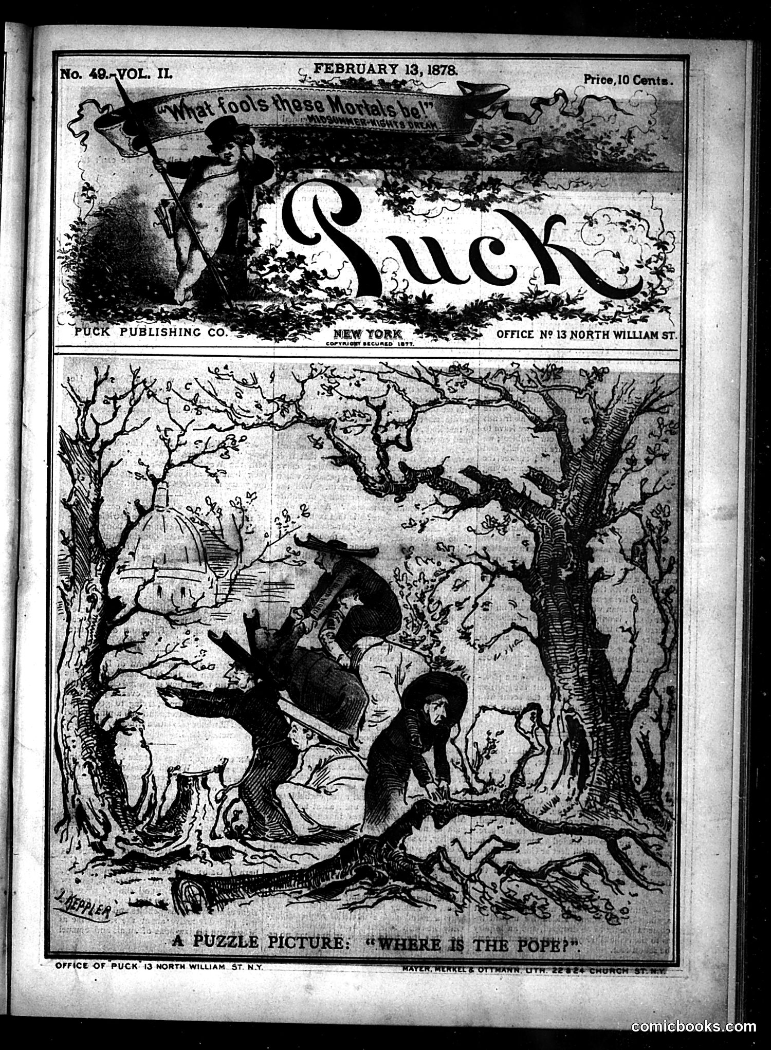 Puck — February 13, 1878 — page 1 of 16