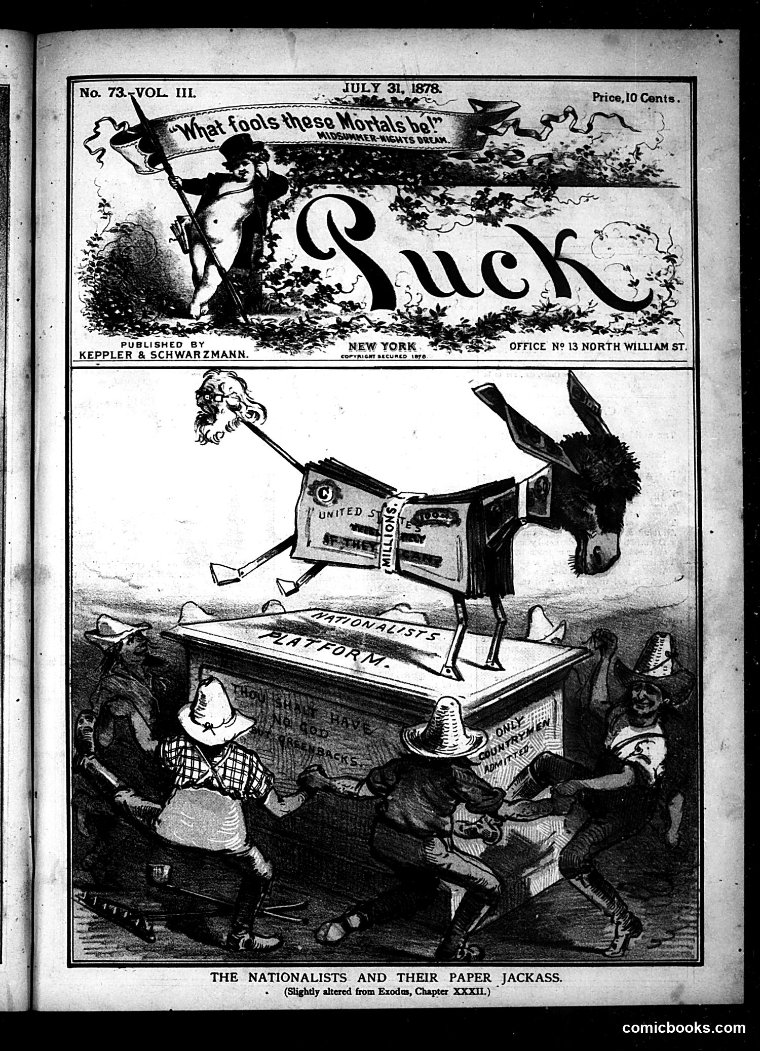 Puck — July 31, 1878 — page 1 of 16