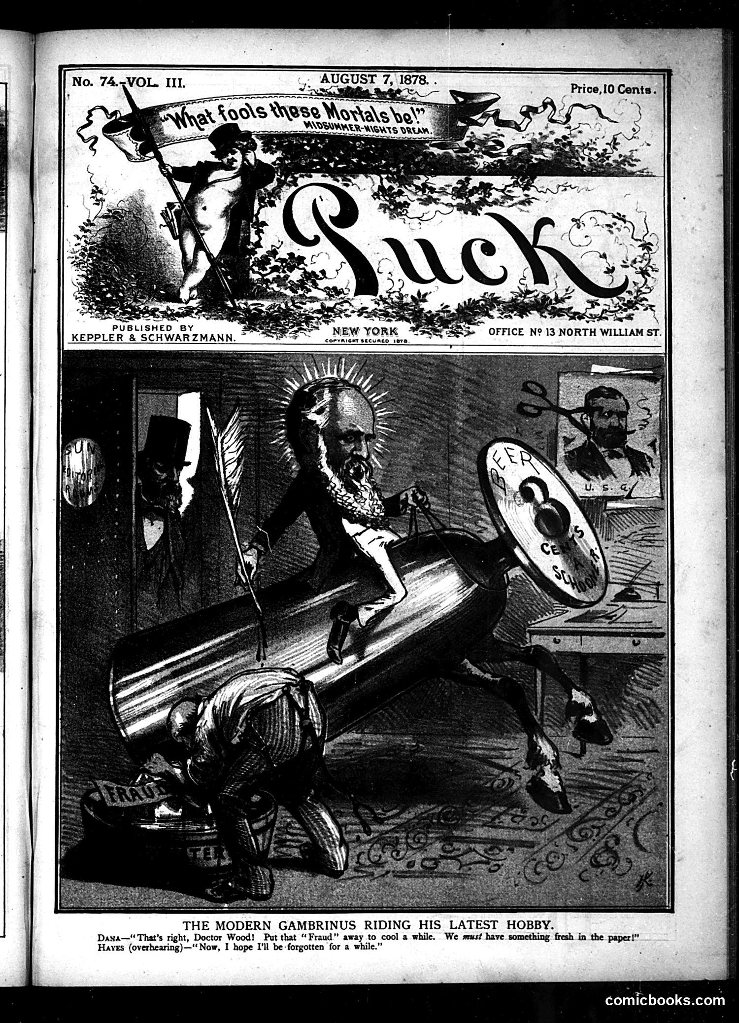 Puck — August 7, 1878 — page 1 of 16
