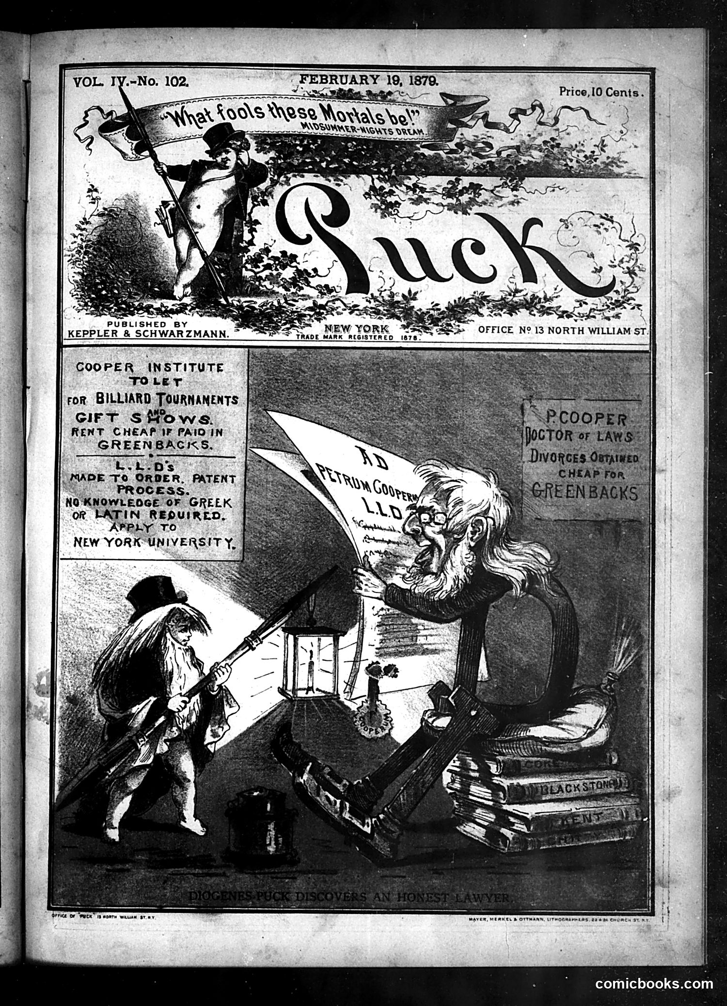 Puck — February 19, 1879 — page 1 of 16