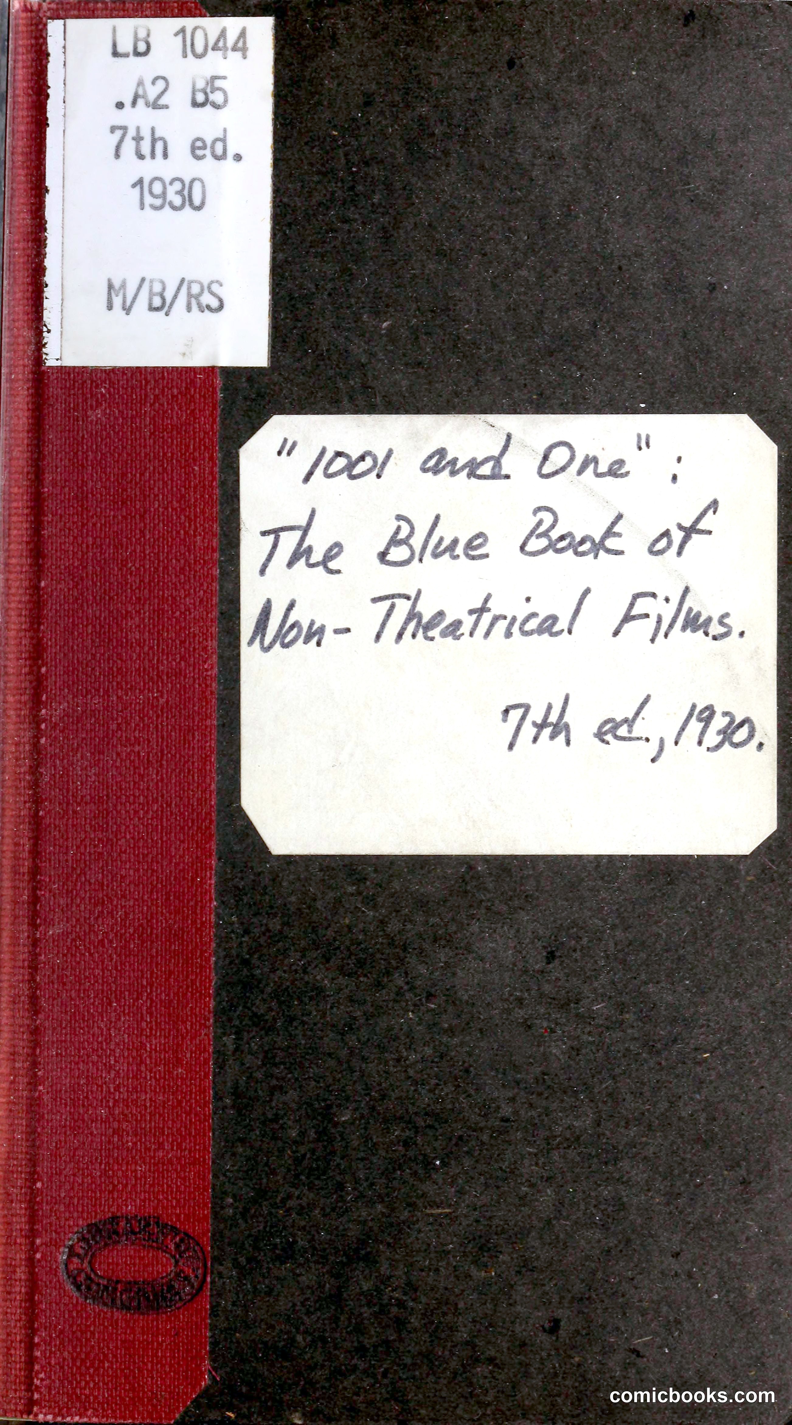 1000 and One: The Blue Book of Non-Theatrical Films