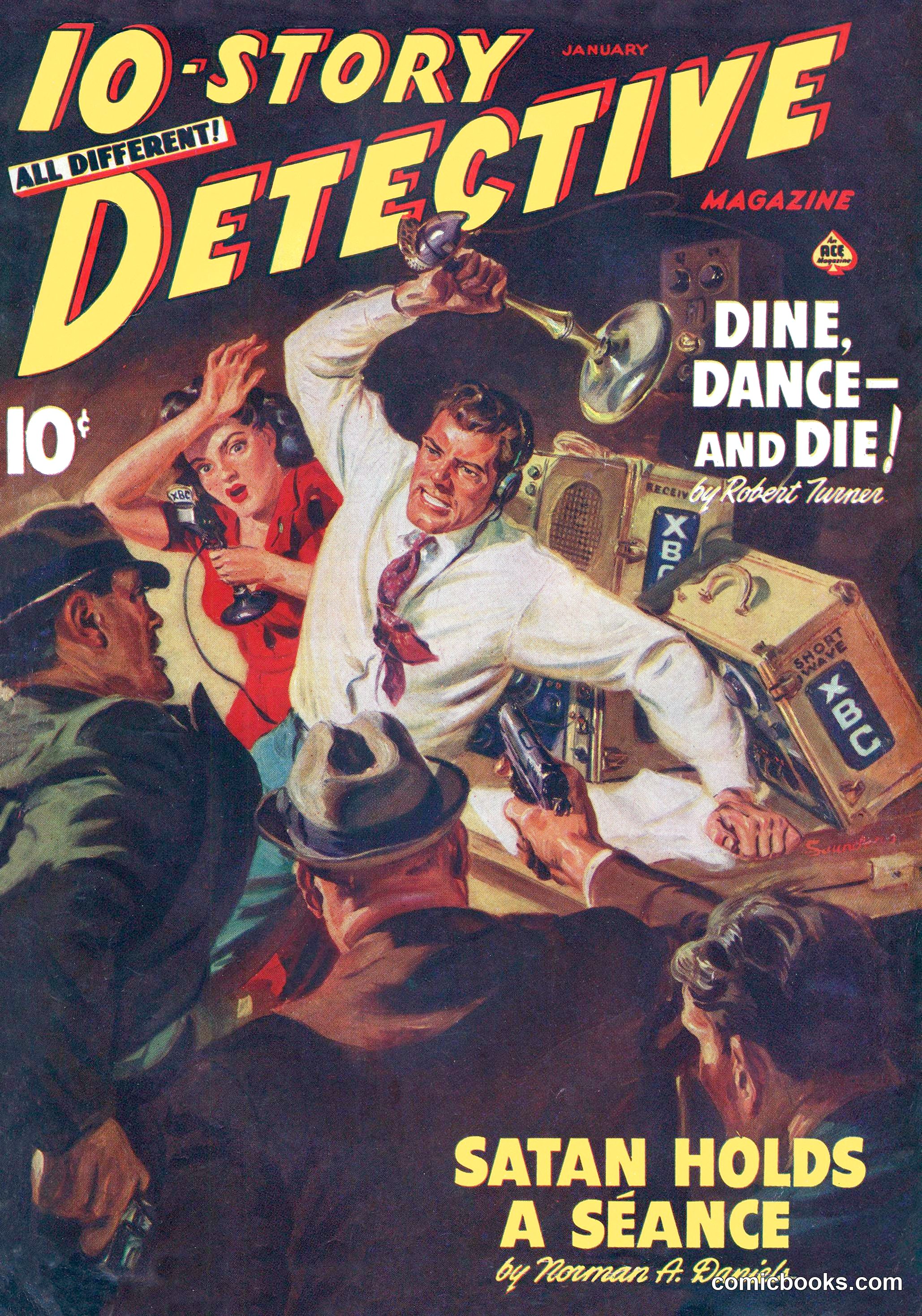 10-Story Detective Magazine Cover
