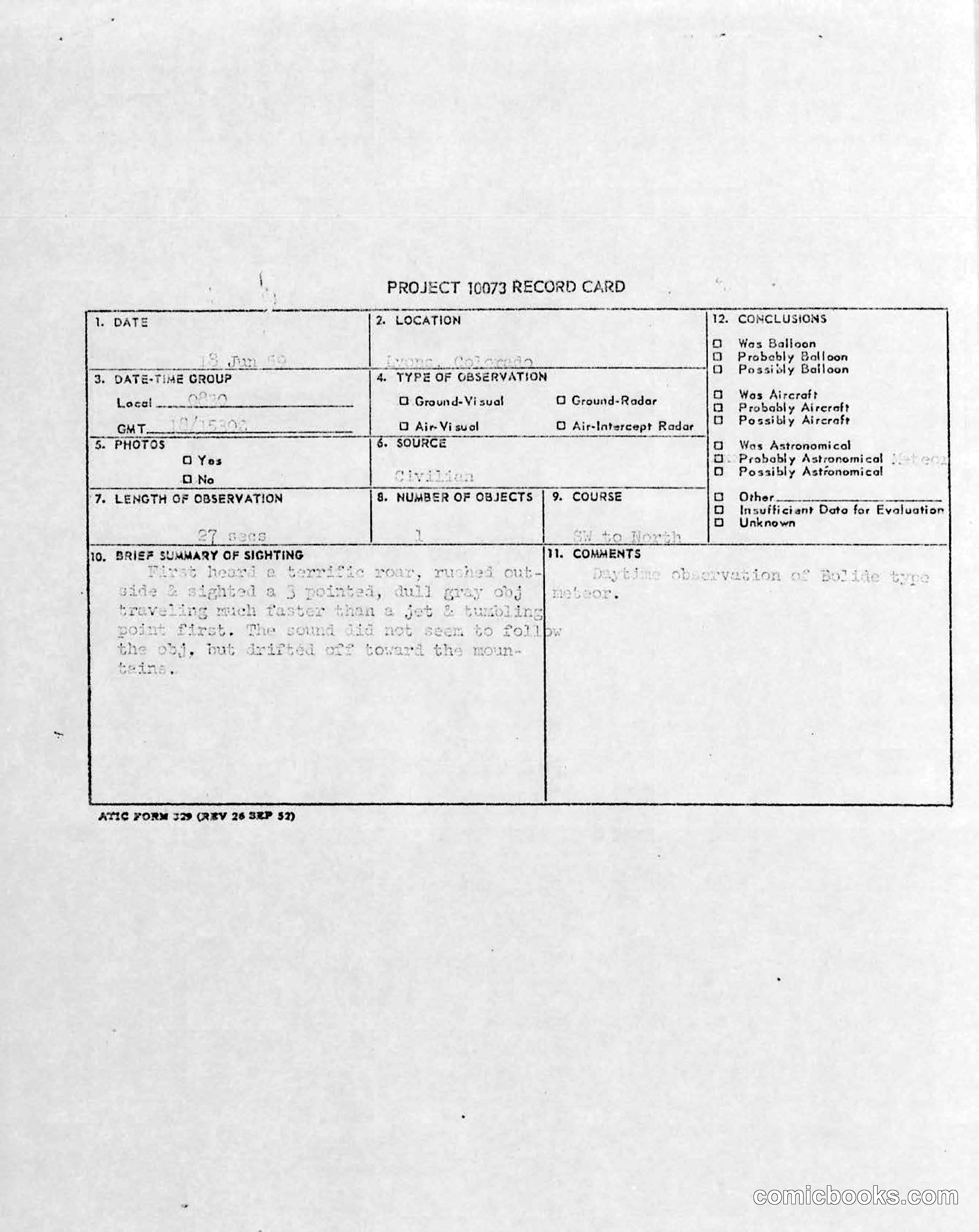 Pulp Magazine Cover, June 1959