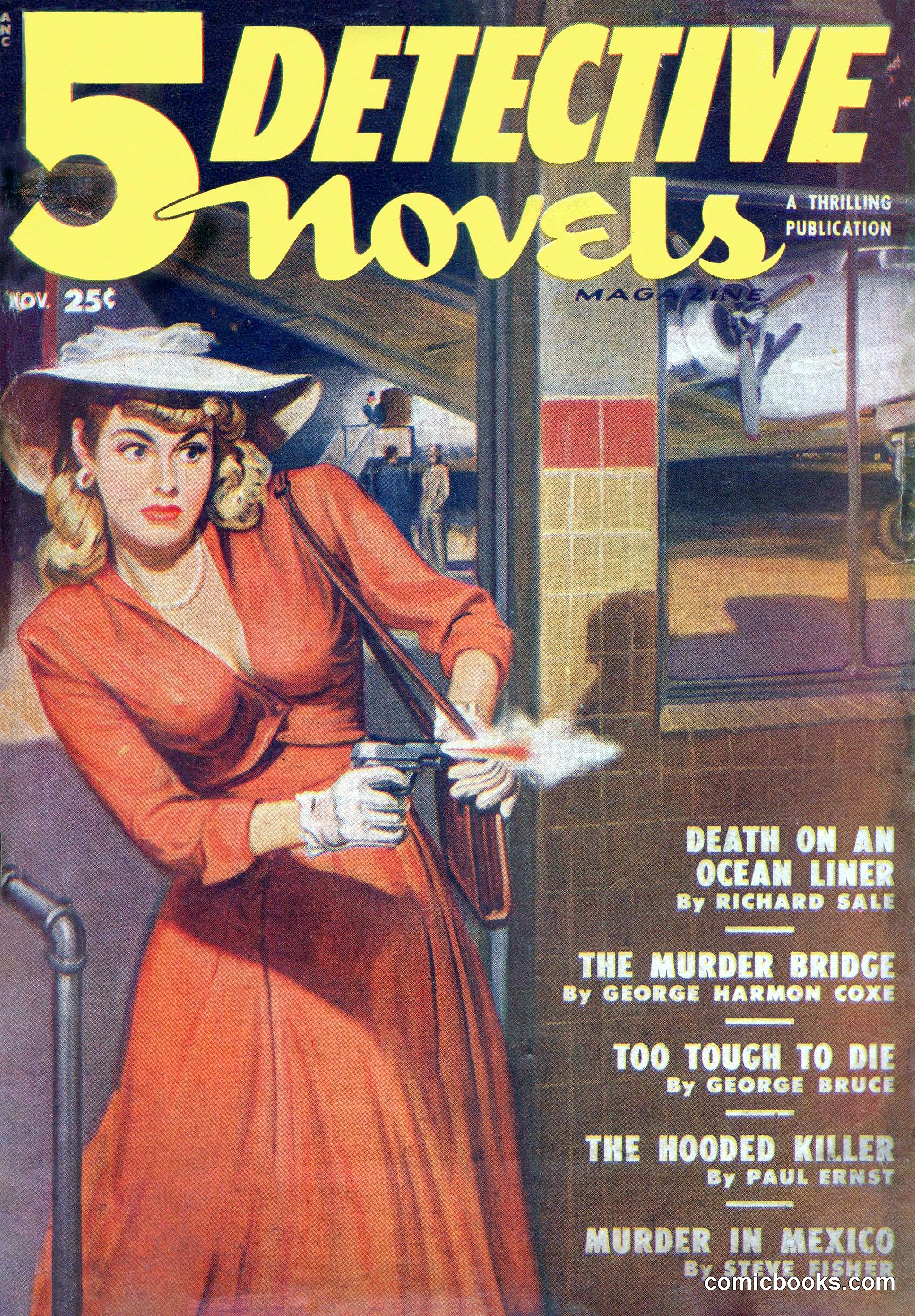 5 Detective Novels Magazine Cover