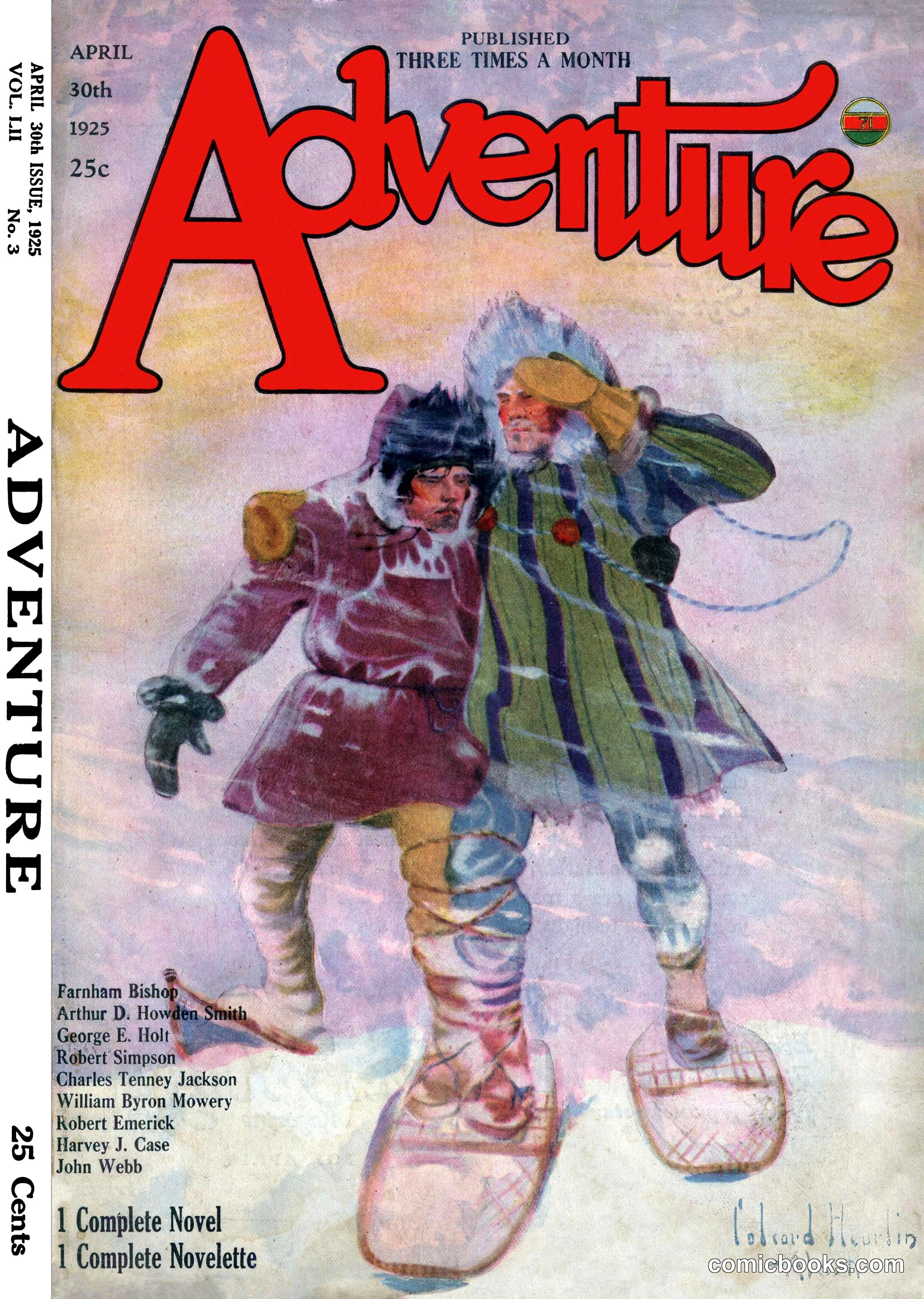 Adventure Magazine Cover, April 30, 1925