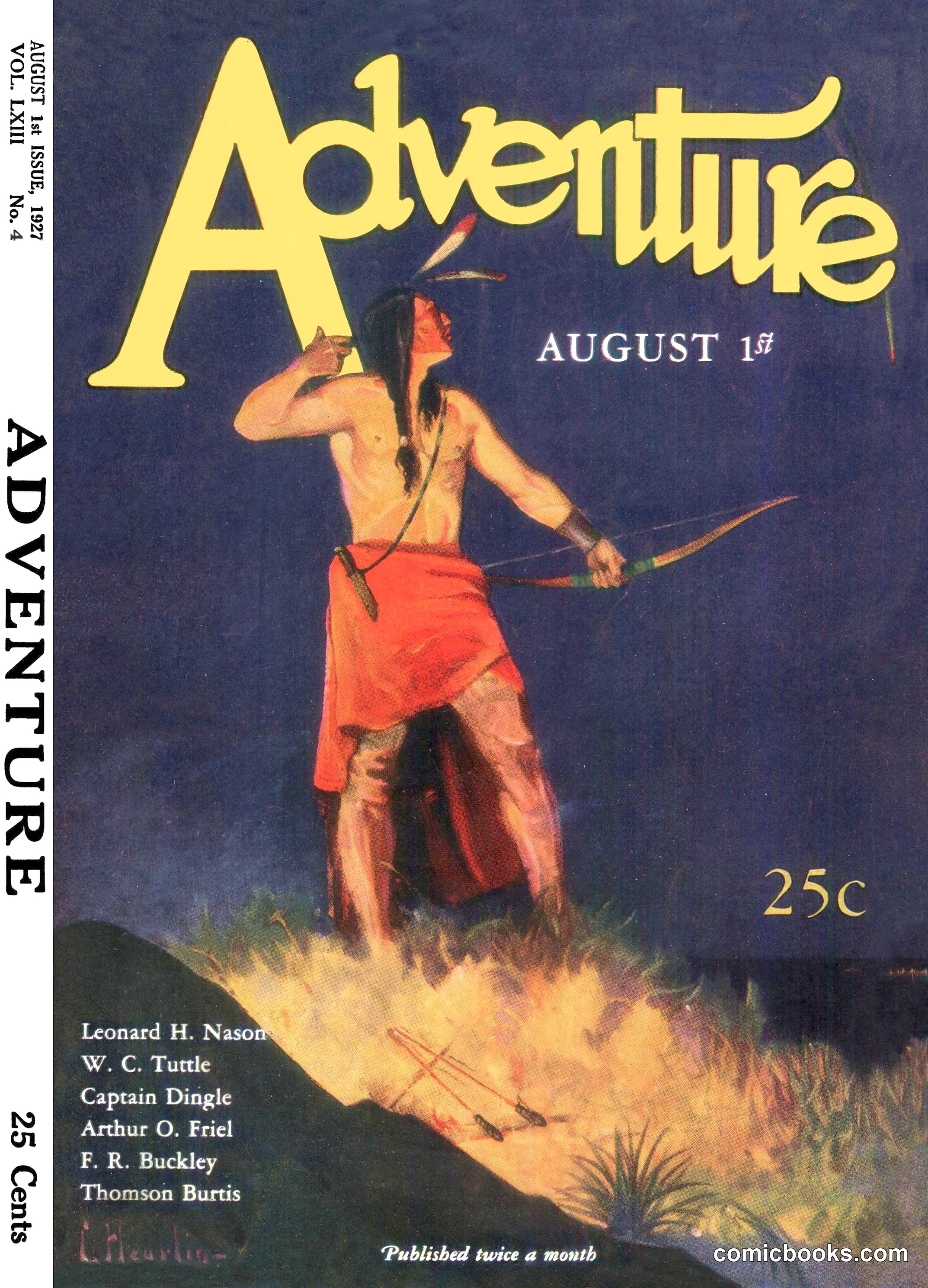 Adventure Magazine, August 1, 1927