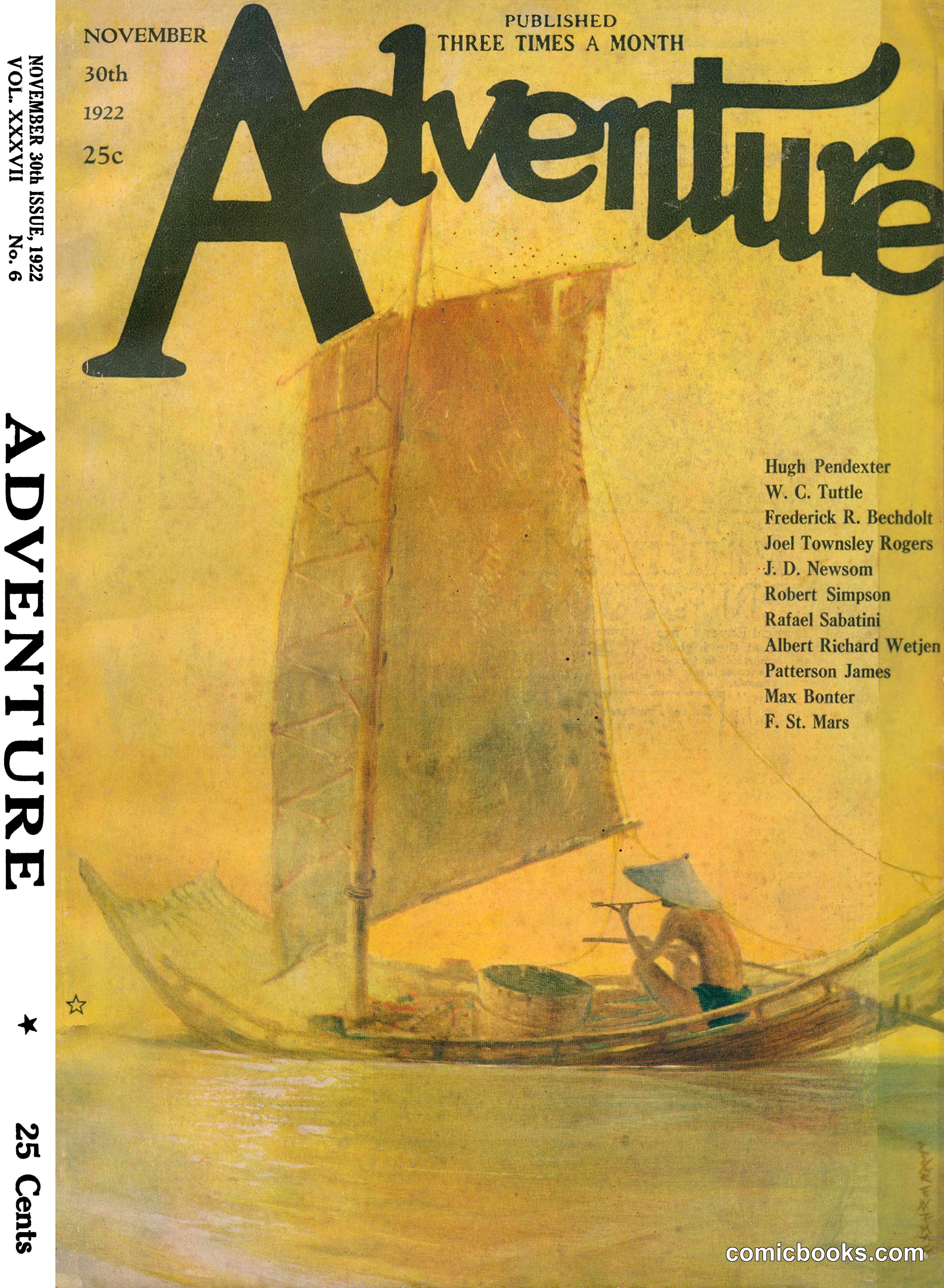 Adventure Magazine, November 30, 1922