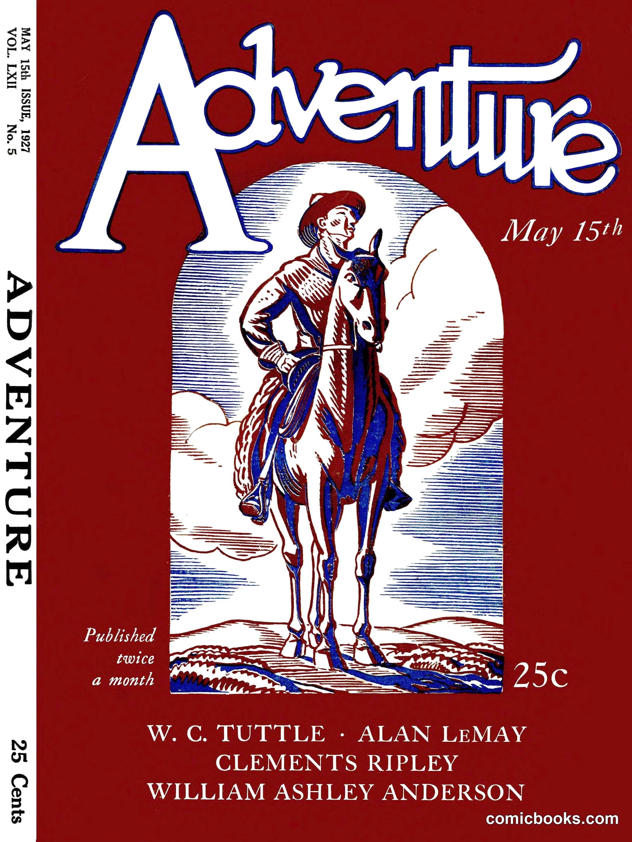 Adventure Magazine Cover, May 15, 1927