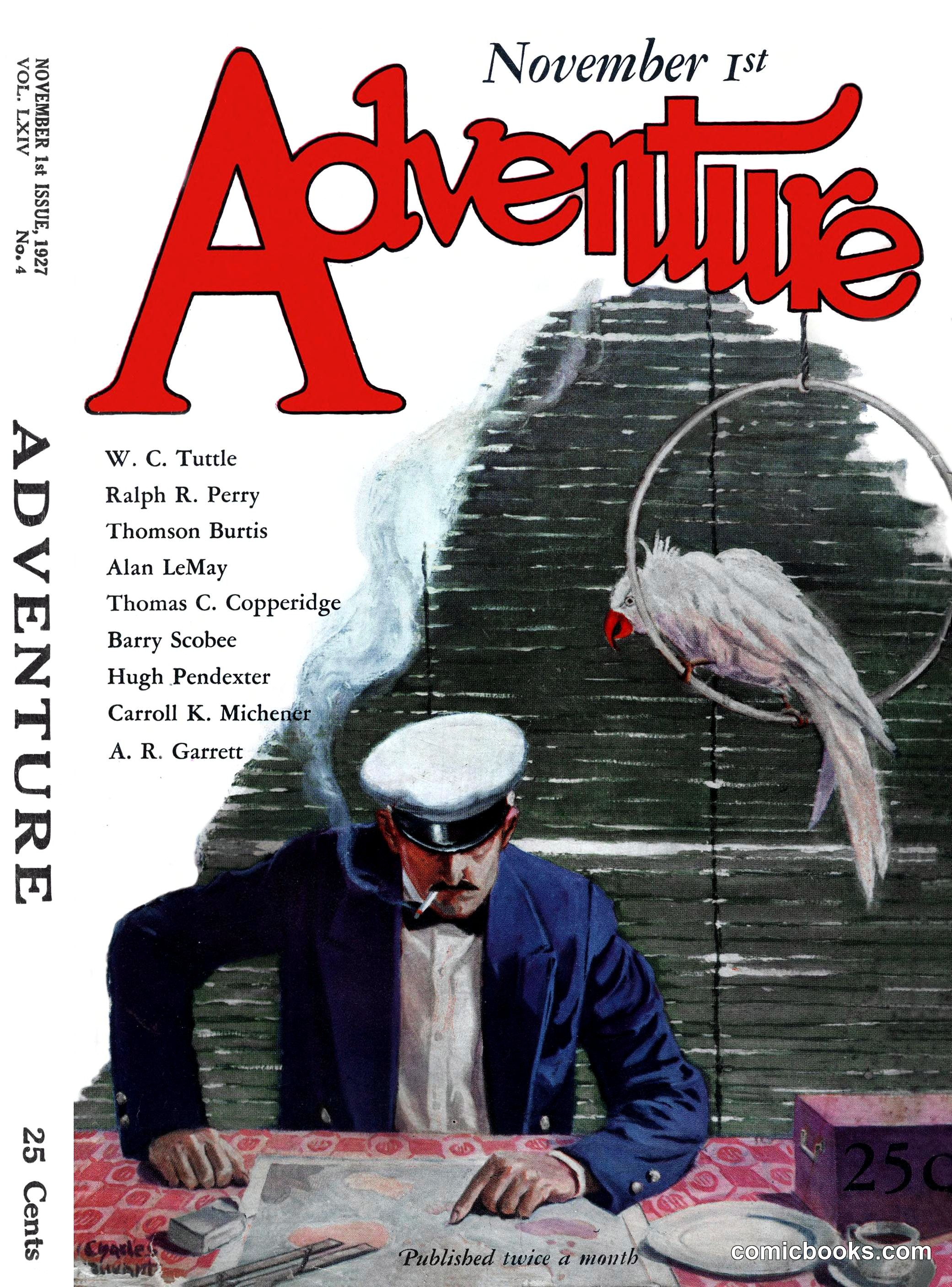 Adventure Magazine Cover, November 1, 1927