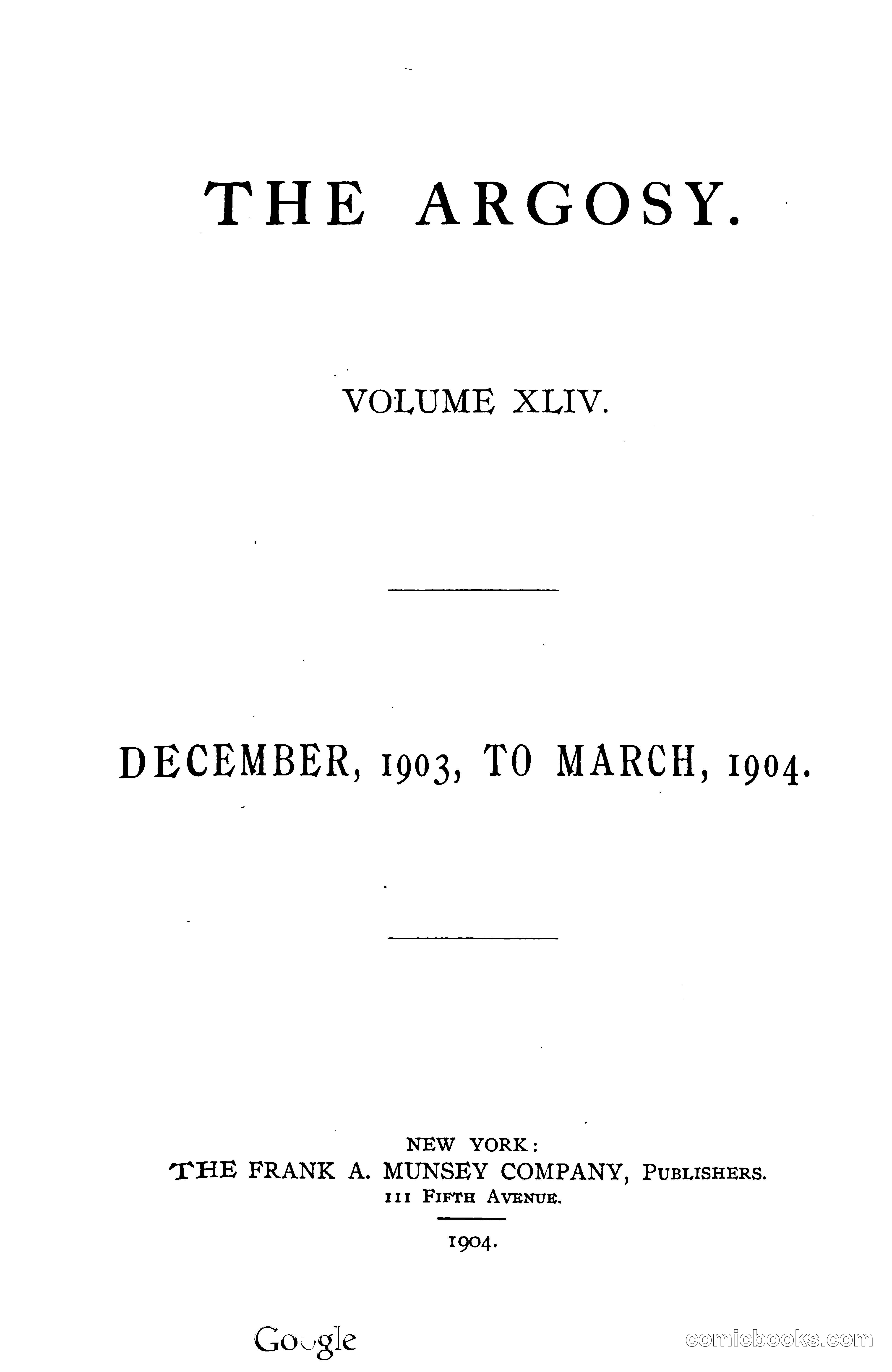 The Argosy, Volume XLIV