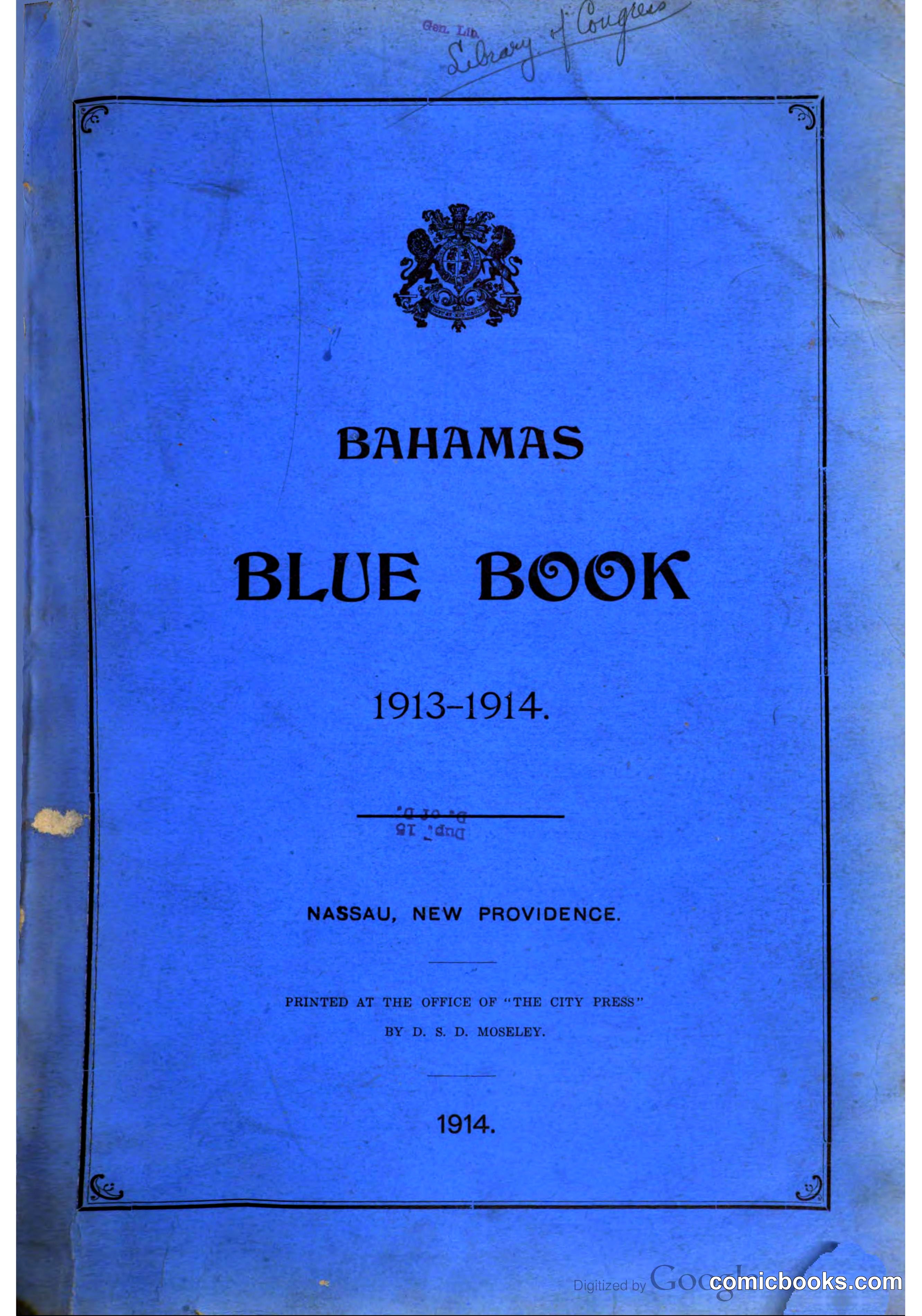 Bahamas Blue Book