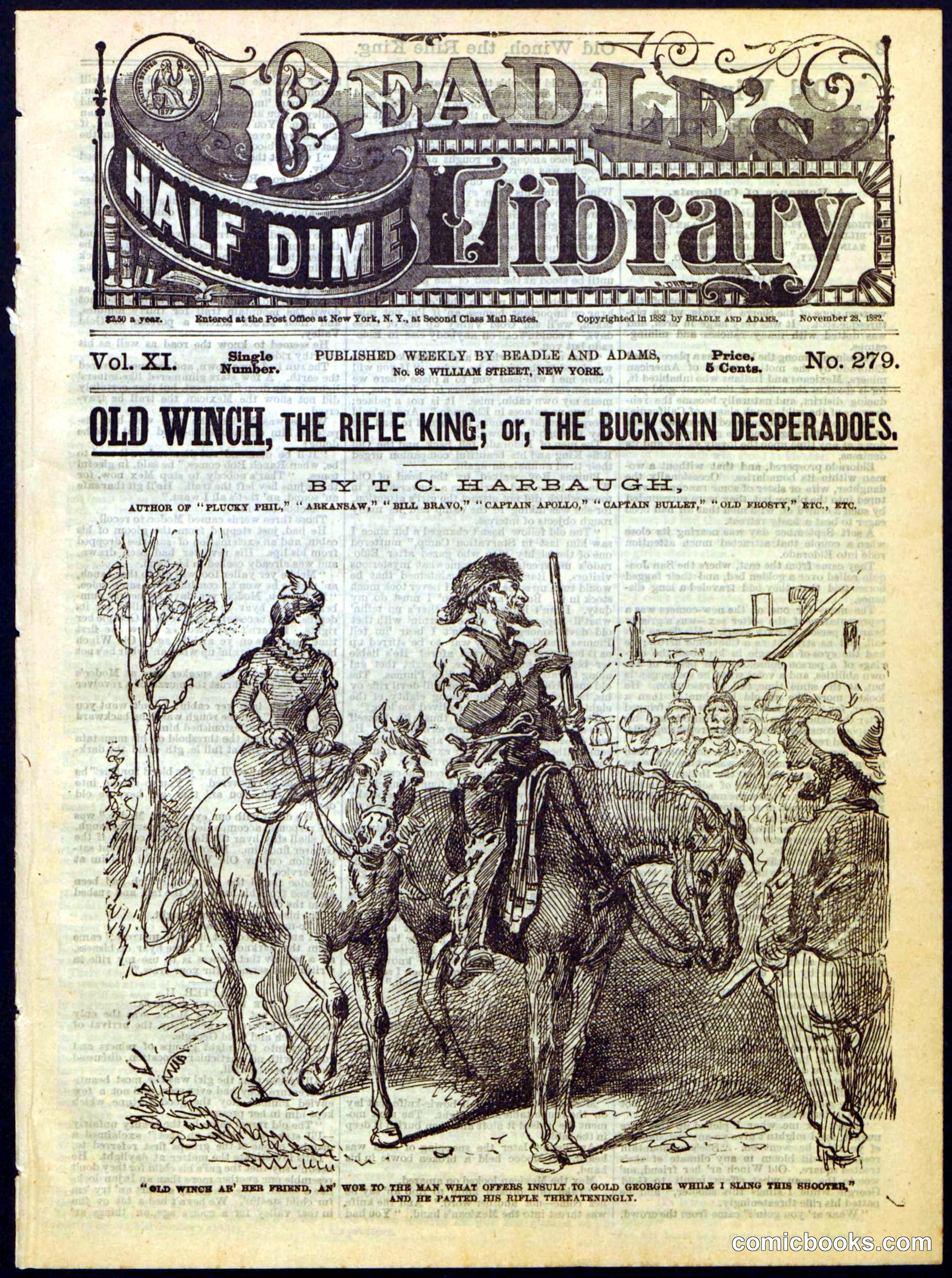 Beadle's Half Dime Library, No. 279