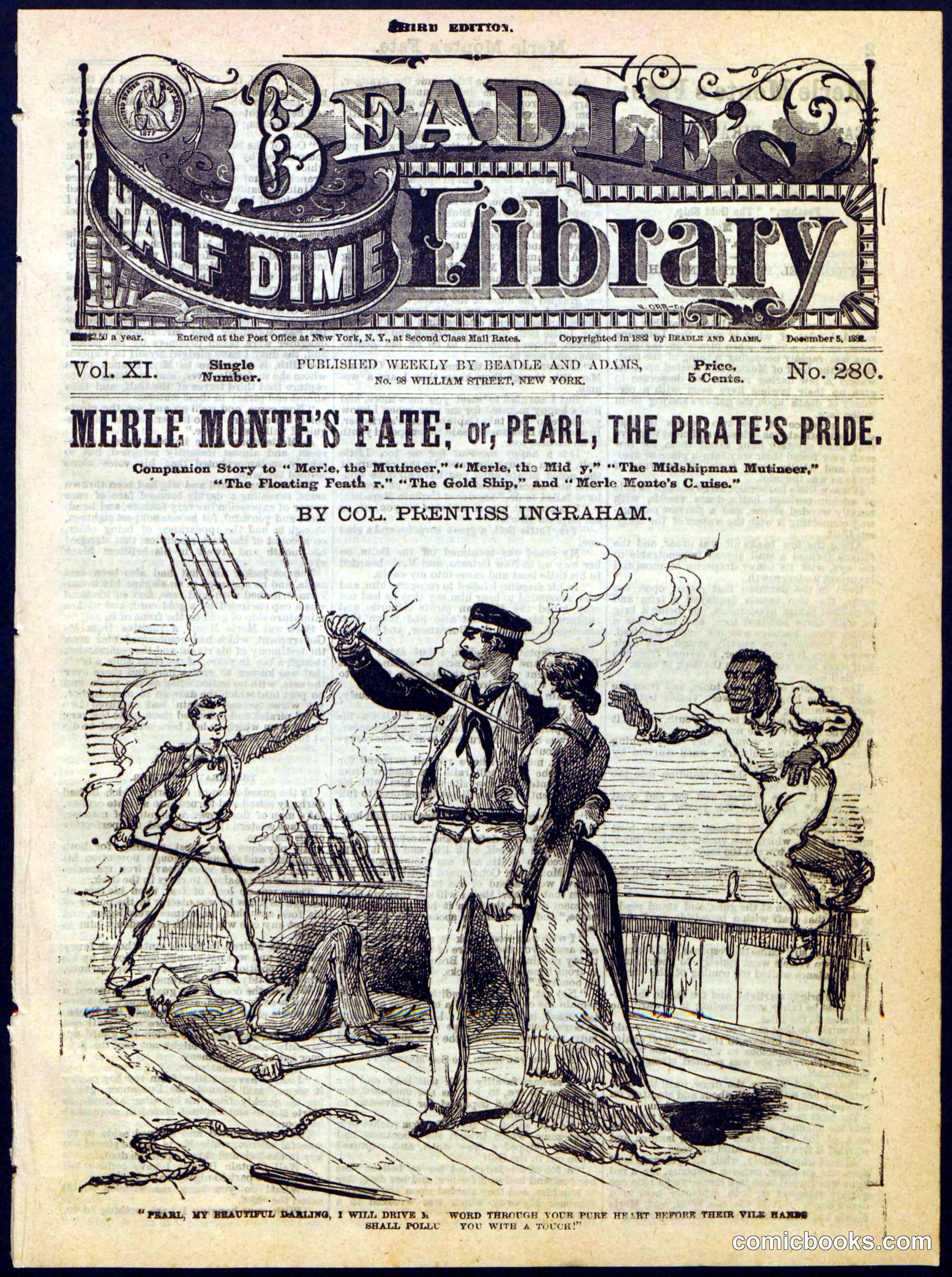 Beadle's Half Dime Library No. 280