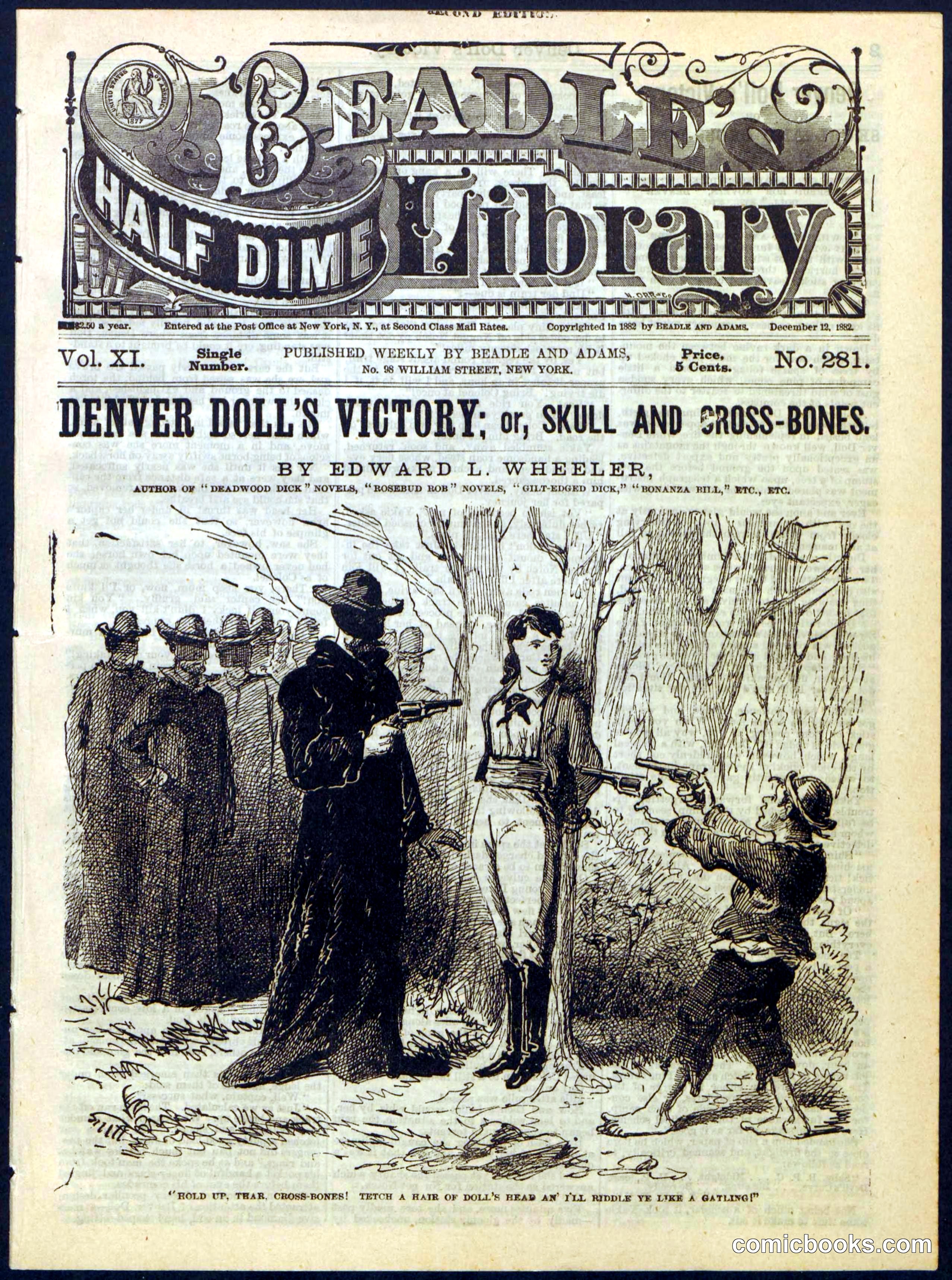 Beadle's Half Dime Library, No. 281