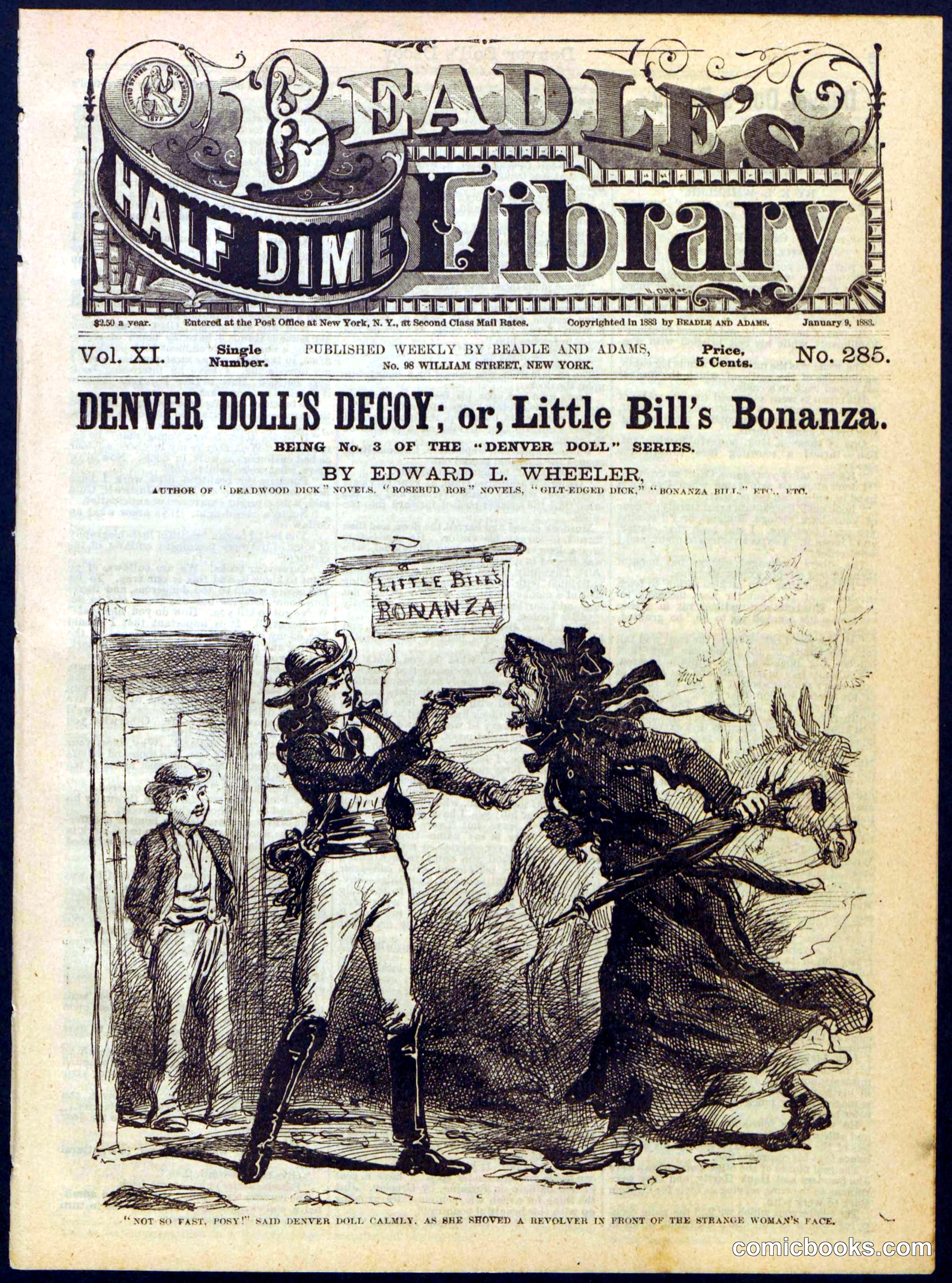 Beadle's Half Dime Library No. 285