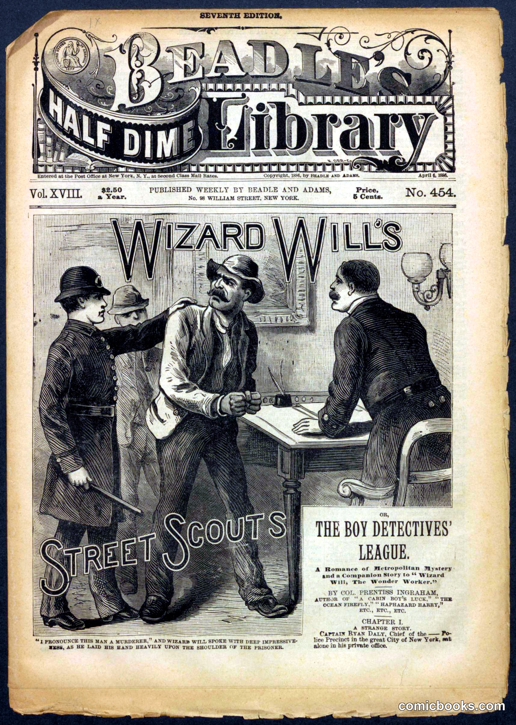 Beadle's Half Dime Library No. 454