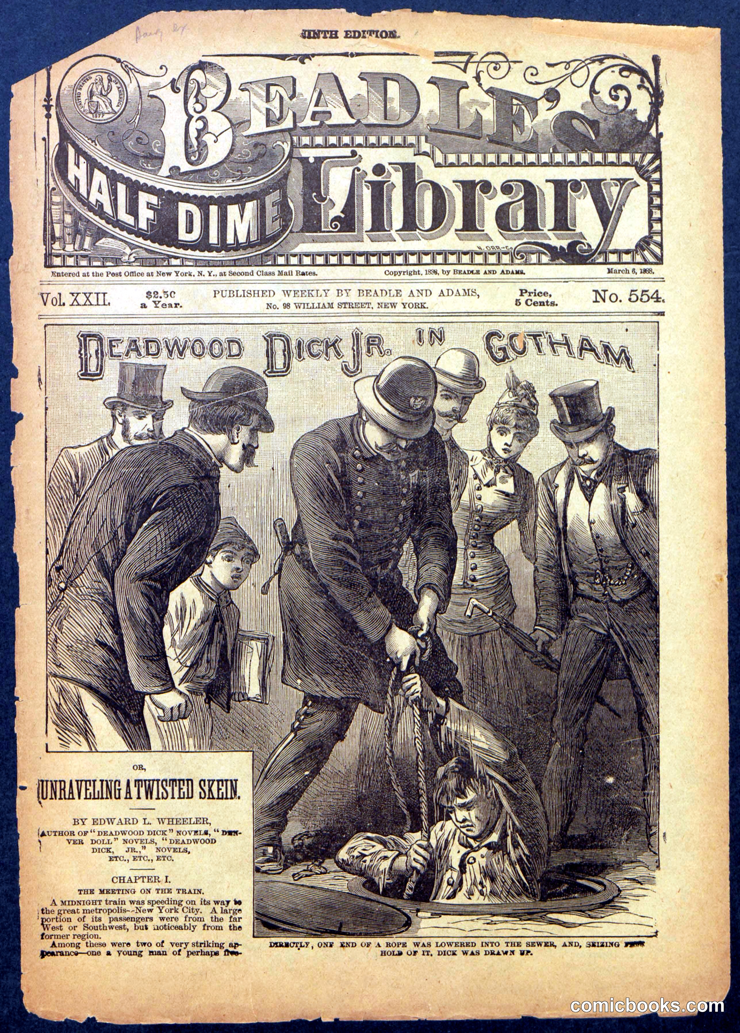 Beadle's Half Dime Library, No. 554
