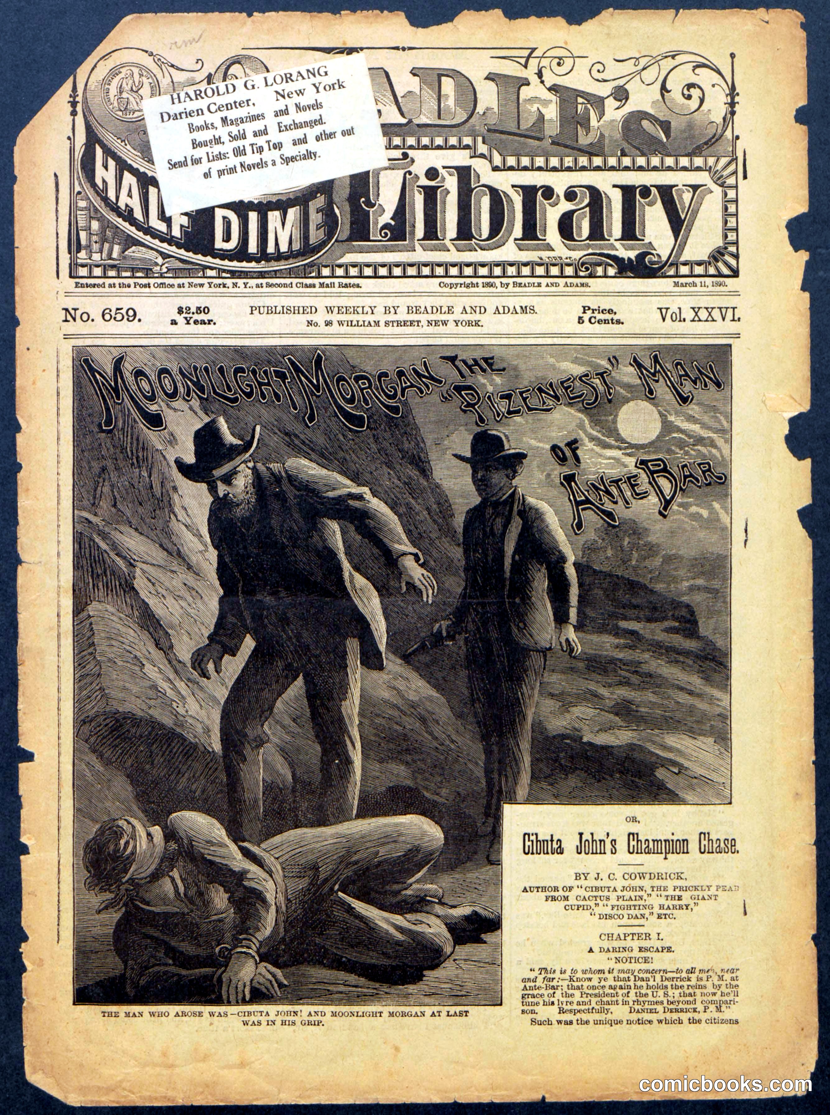 Beadle's Half Dime Library No. 659