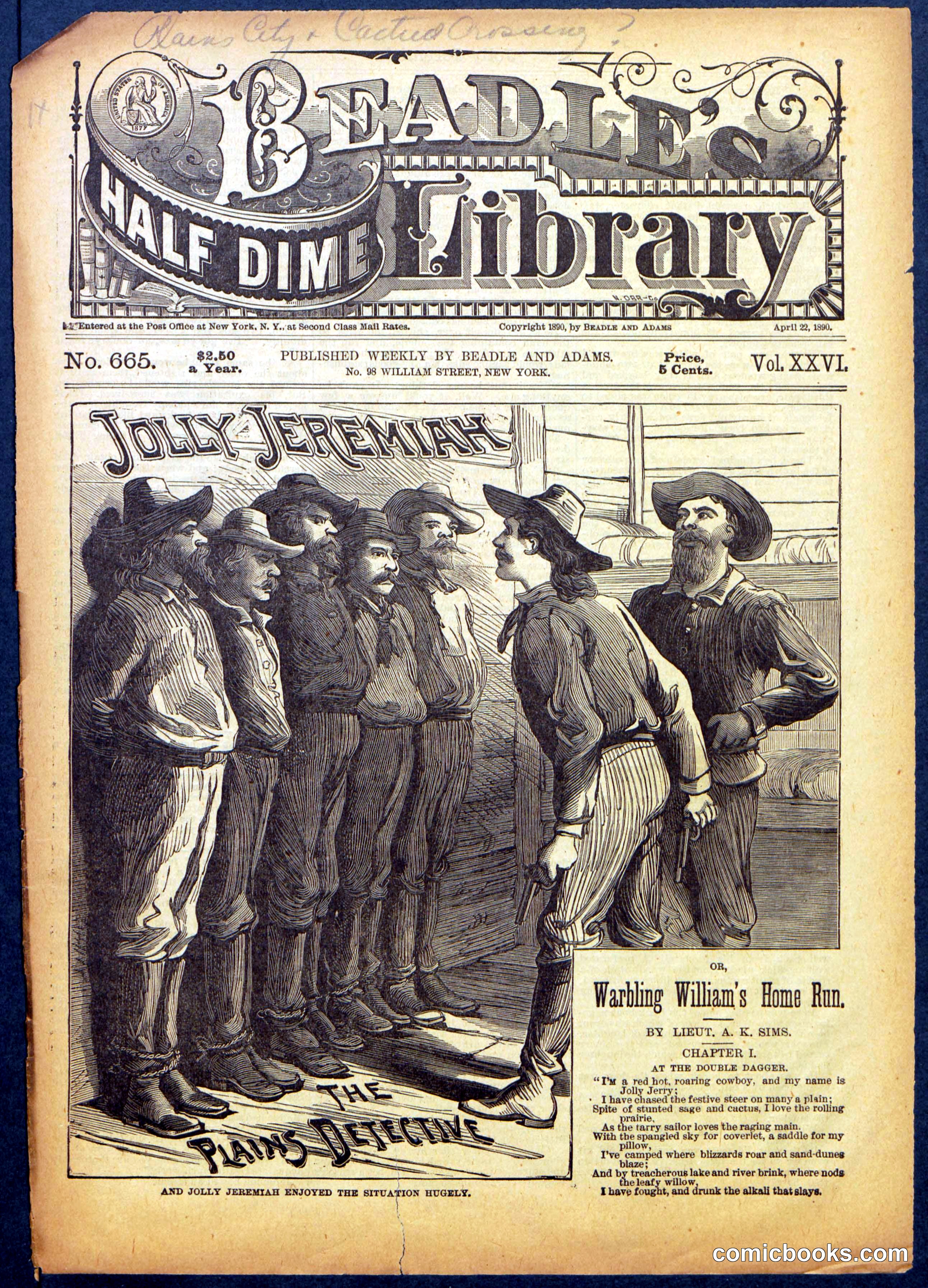 Beadle's Half Dime Library No. 665