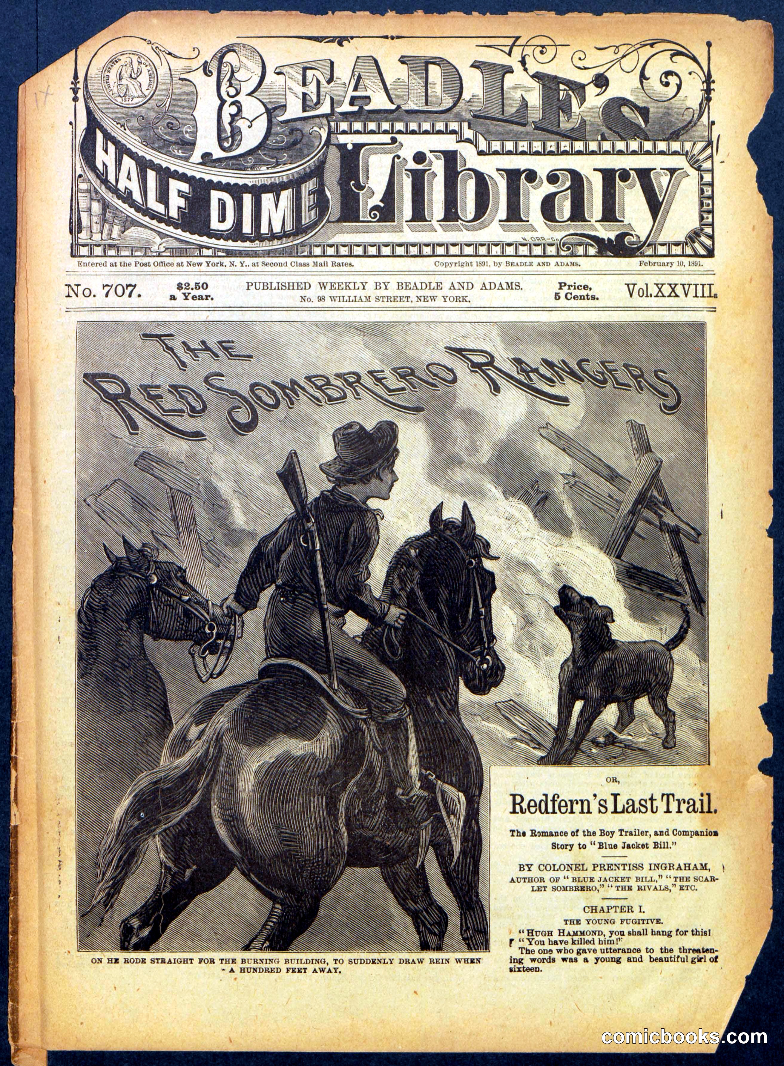 Beadle's Half Dime Library No. 707