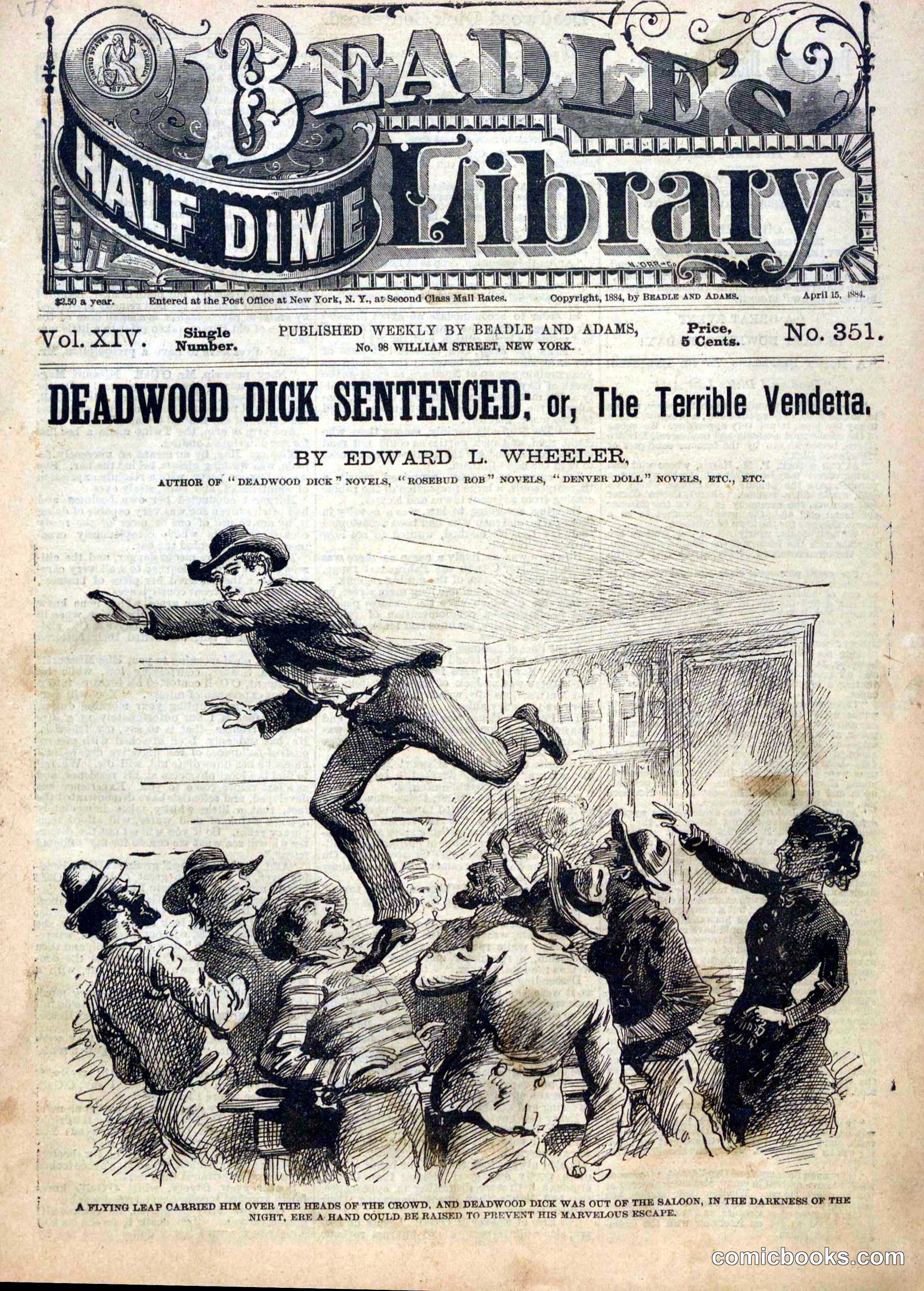 Beadle's Half Dime Library, Vol. XIV, No. 351