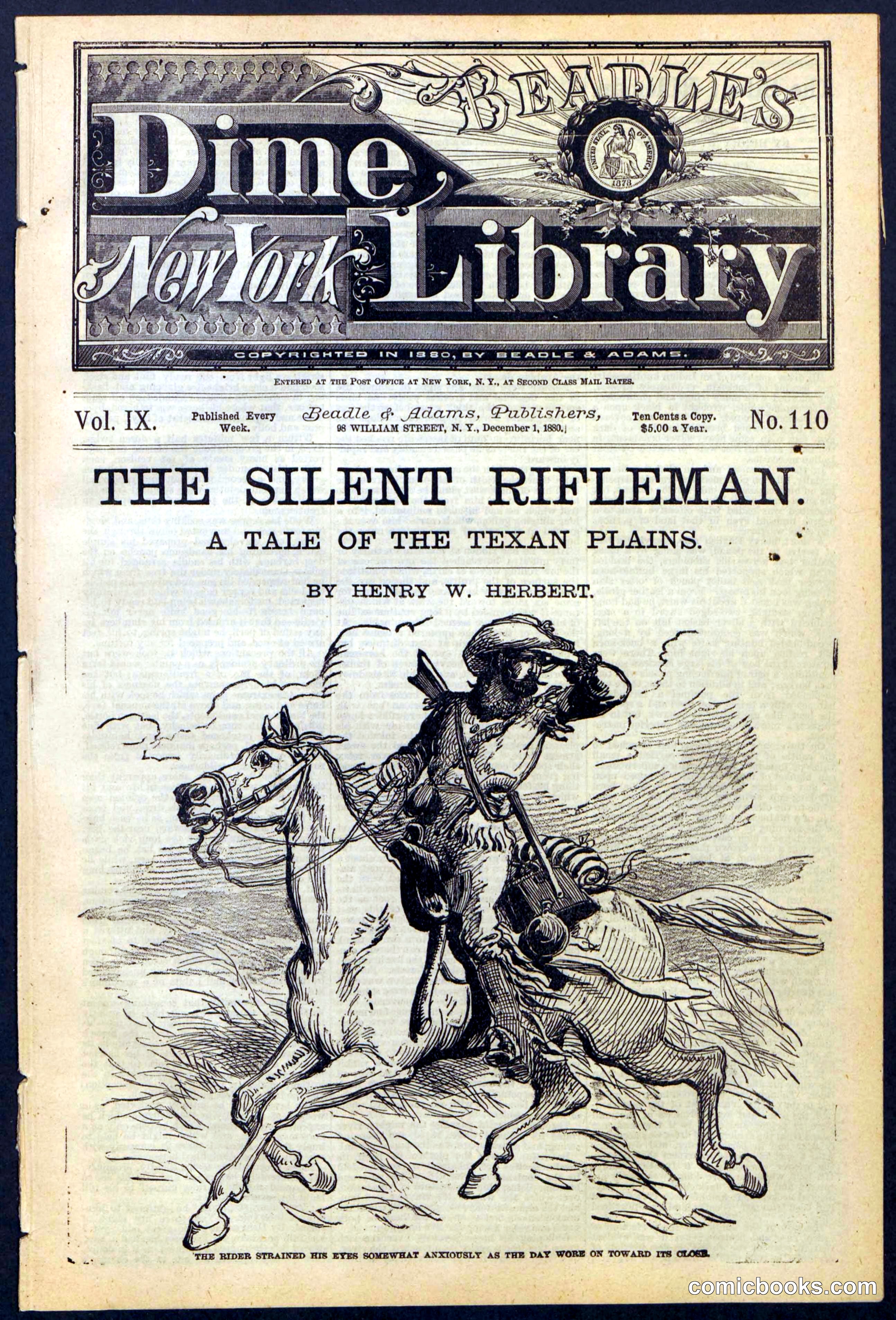 The Silent Rifleman: A Tale of the Texan Plains