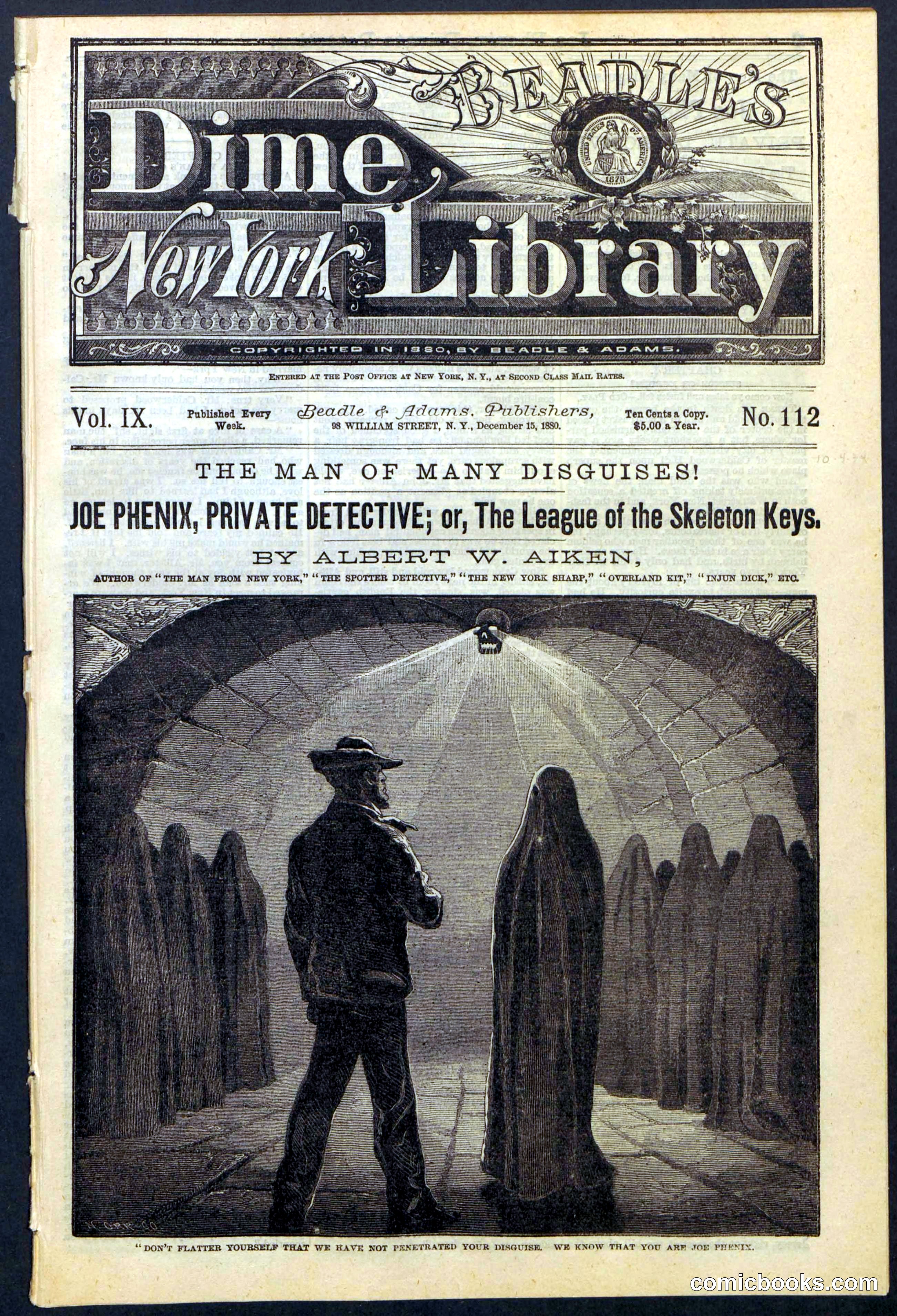 Joe Phenix, Private Detective; or, The League of the Skeleton Keys