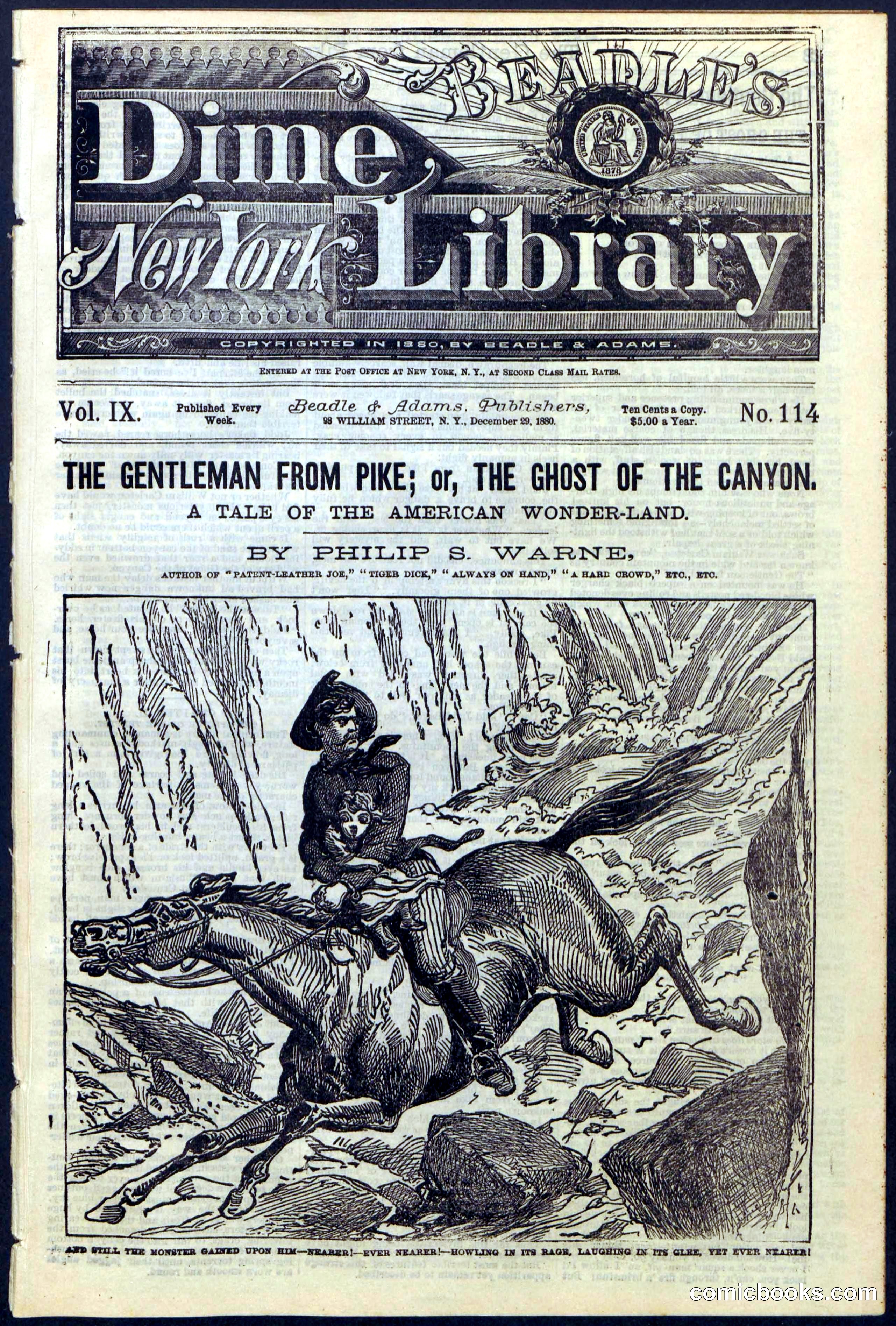 Beadle's New York Dime Library No. 114