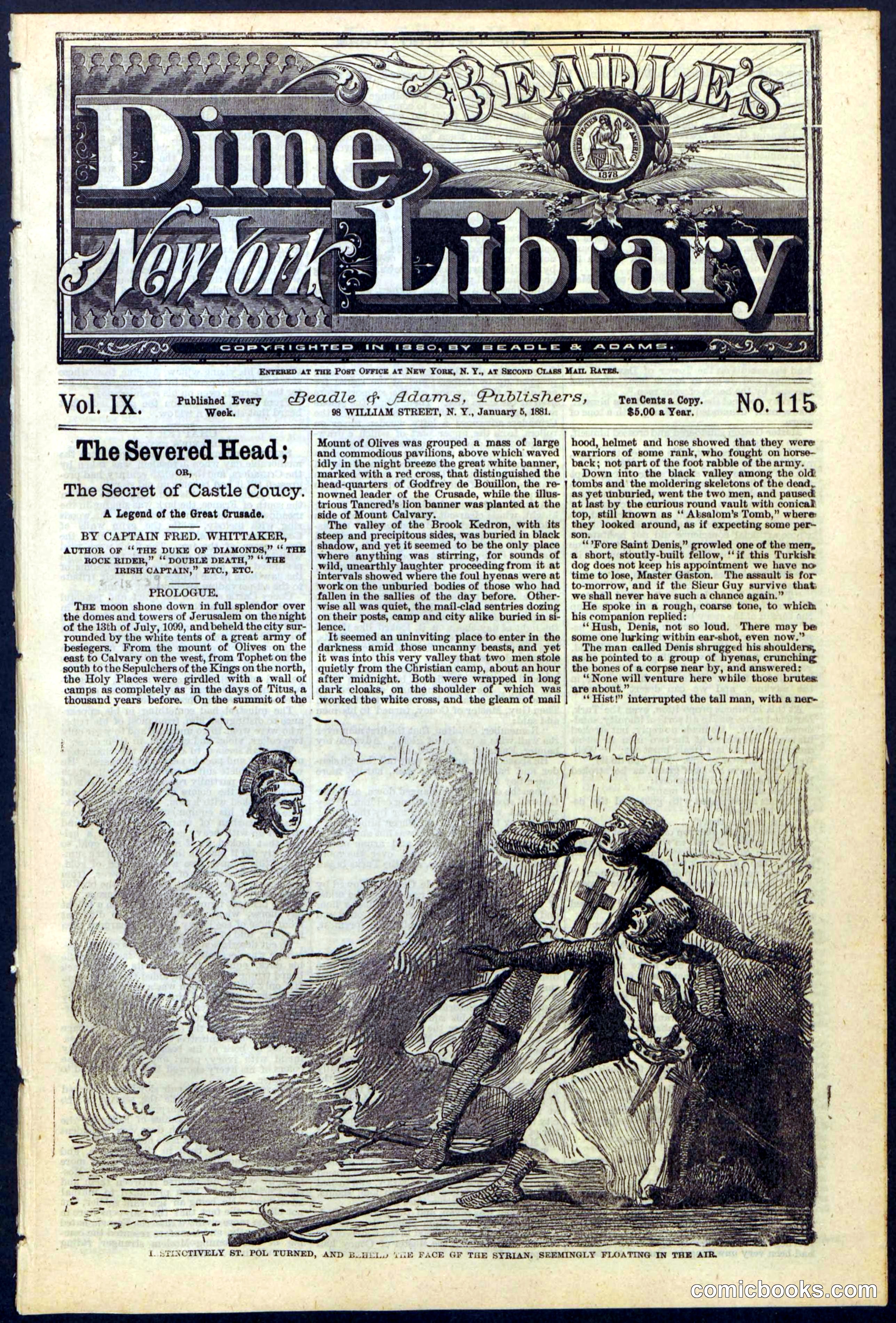 Beadle's New York Dime Library No. 115