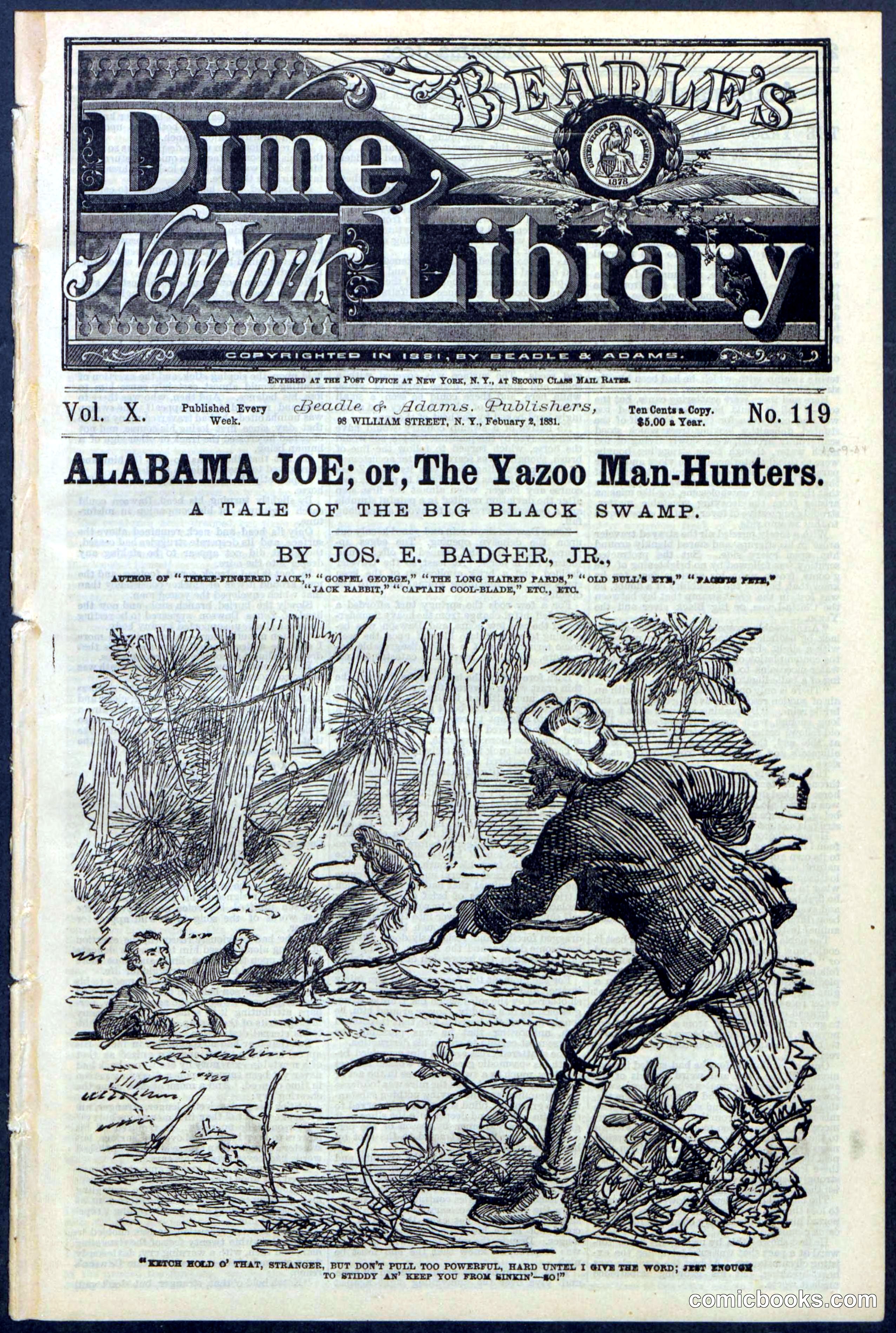 Alabama Joe; or, The Yazoo Man-Hunters