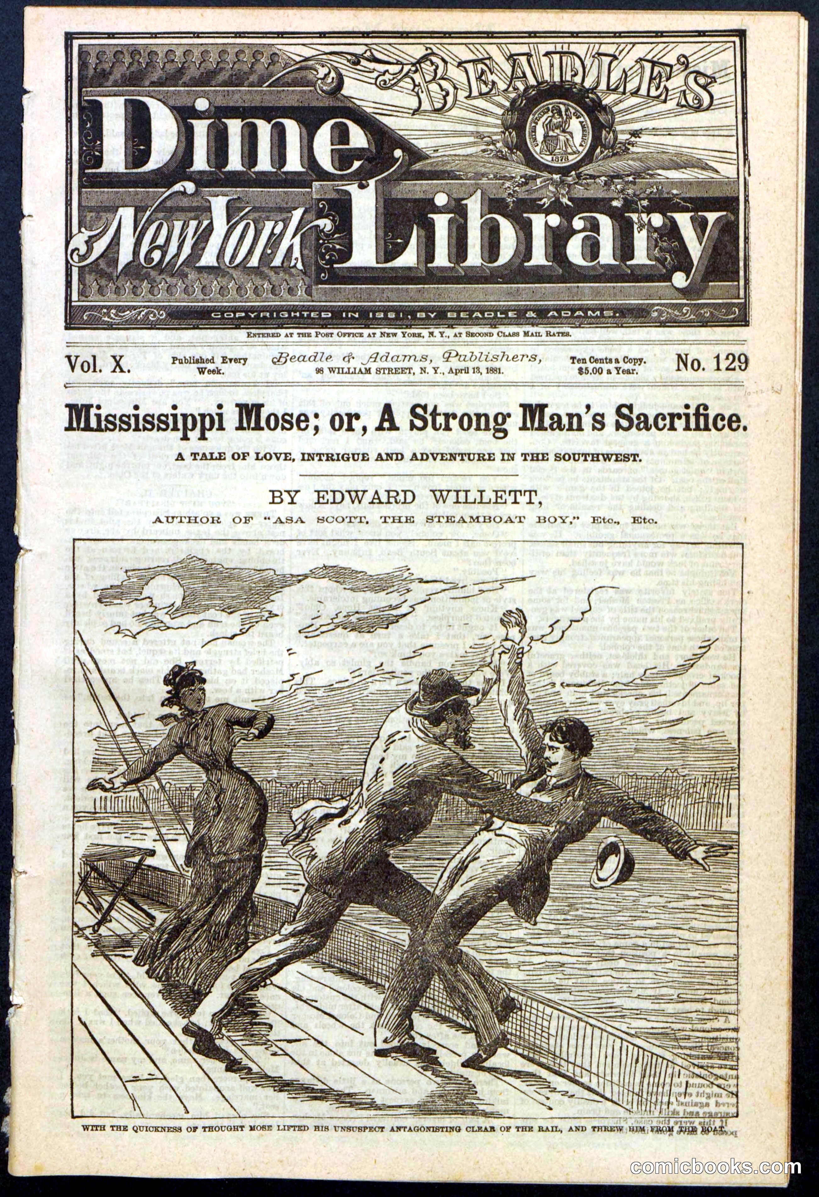 Mississippi Mose; or, A Strong Man's Sacrifice