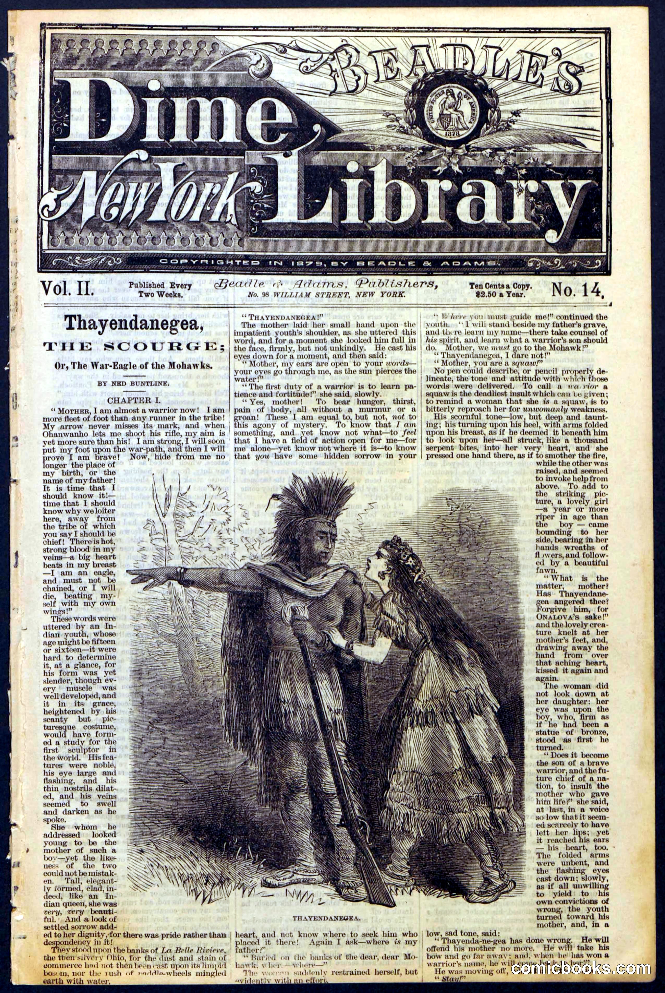 Beadle's Dime Library, Vol. II, No. 14