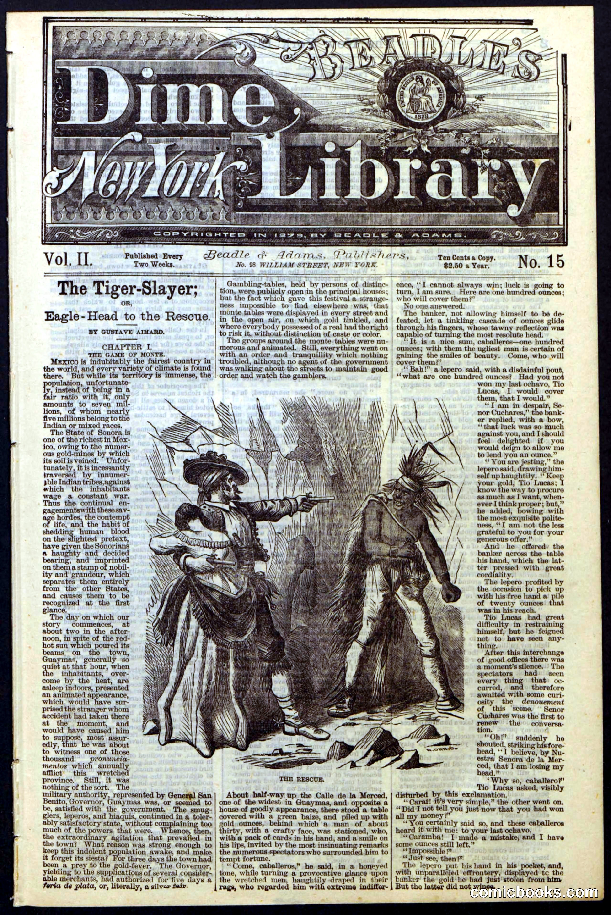 Beadle's New York Dime Library, Vol. II, No. 15