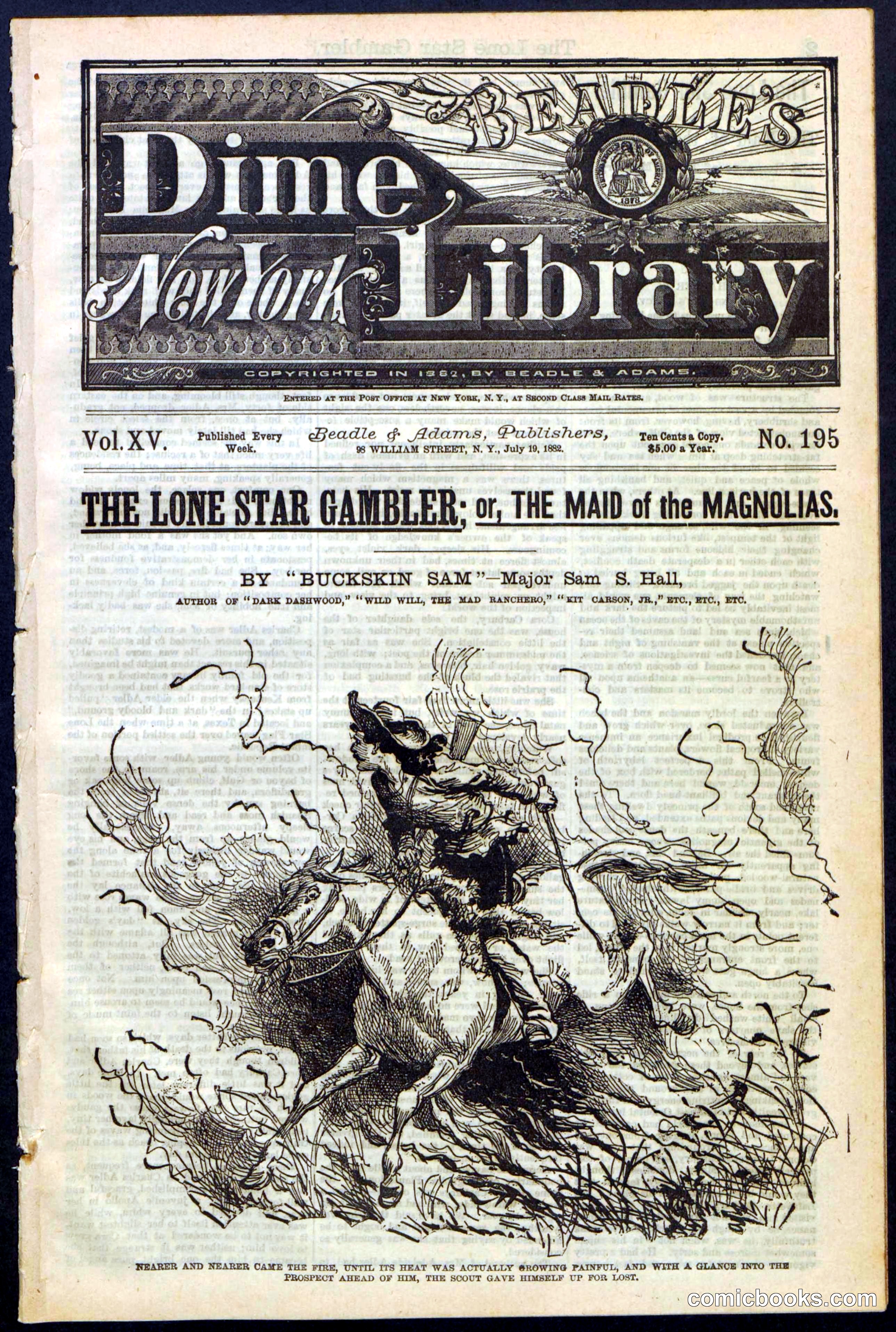 Beadle's New York Dime Library, No. 195