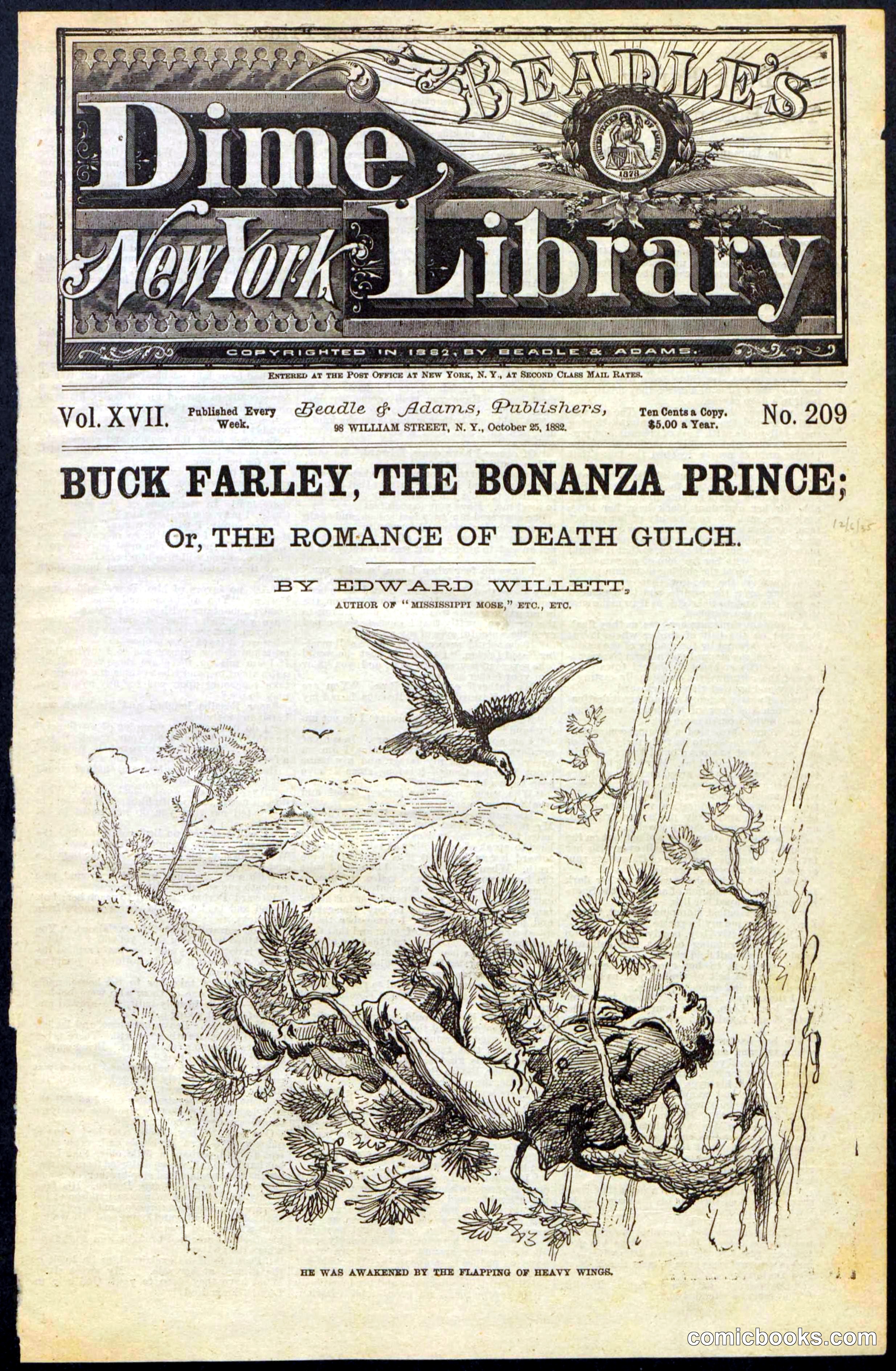 Beadle's New York Dime Library No. 209