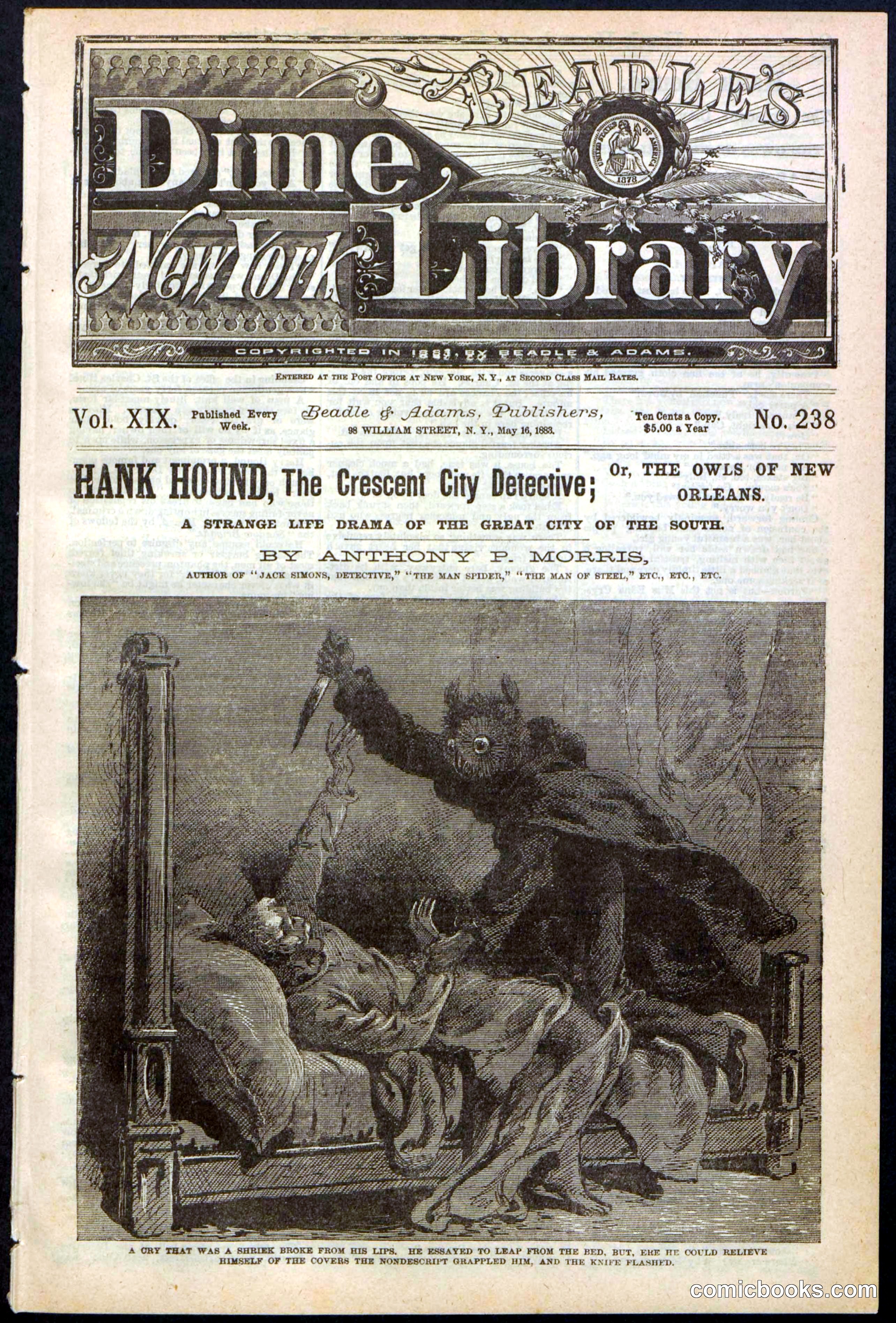 Beadle's New York Dime Library, No. 238