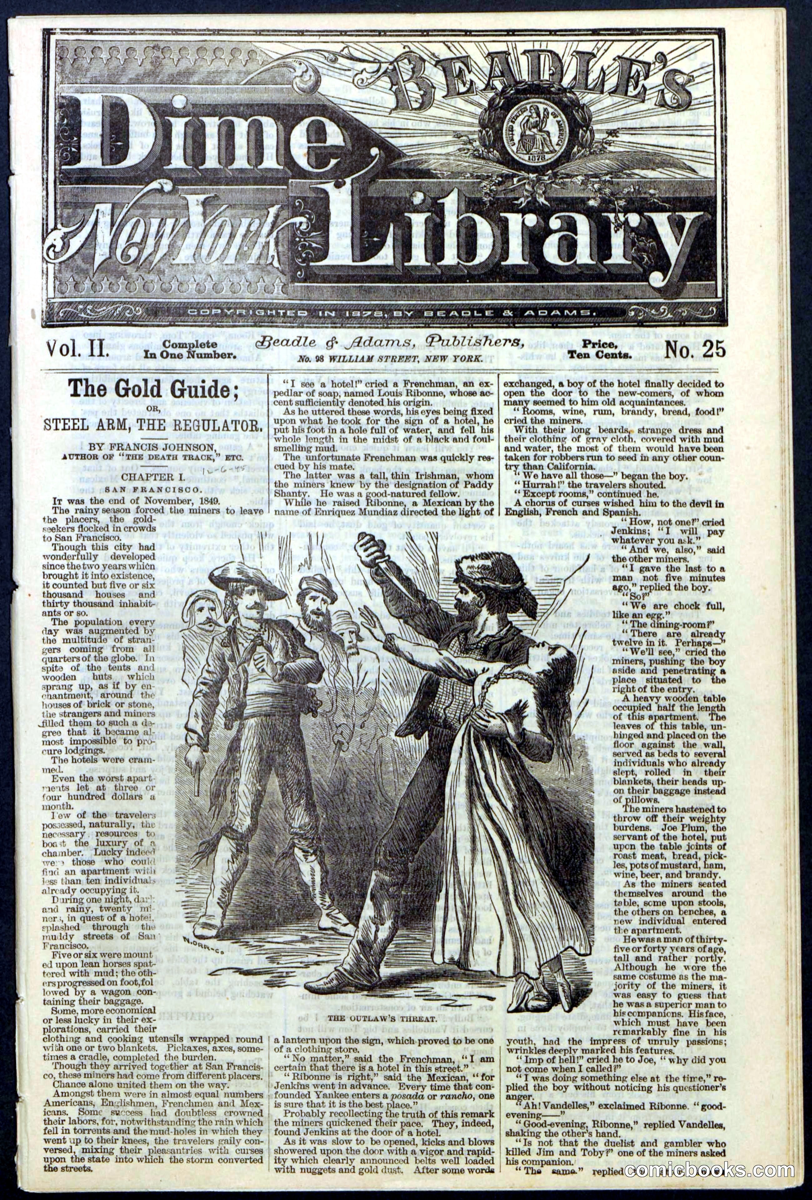 Beadle's New York Dime Library, No. 25