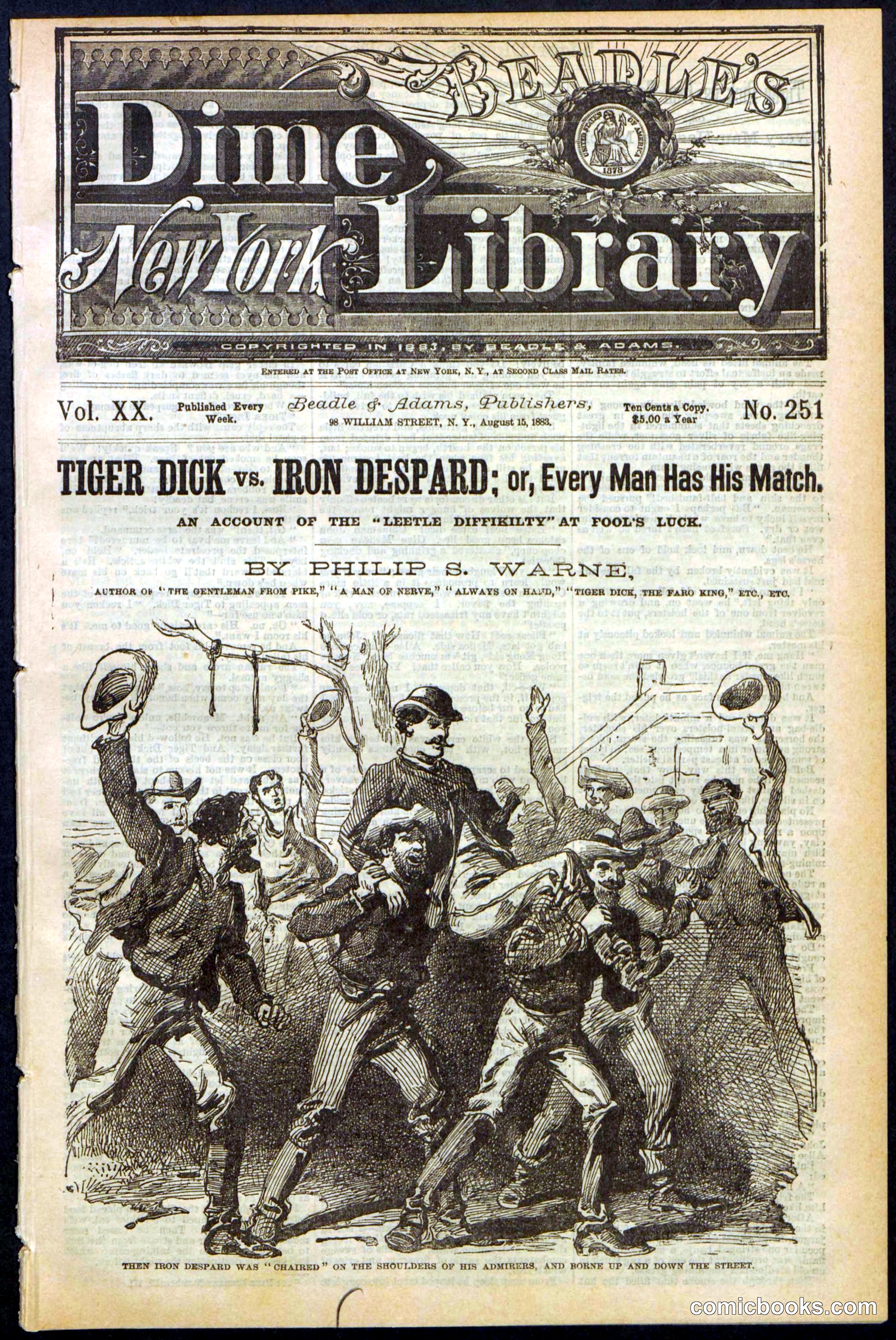 Beadle's Dime Library, Vol. XX, No. 251