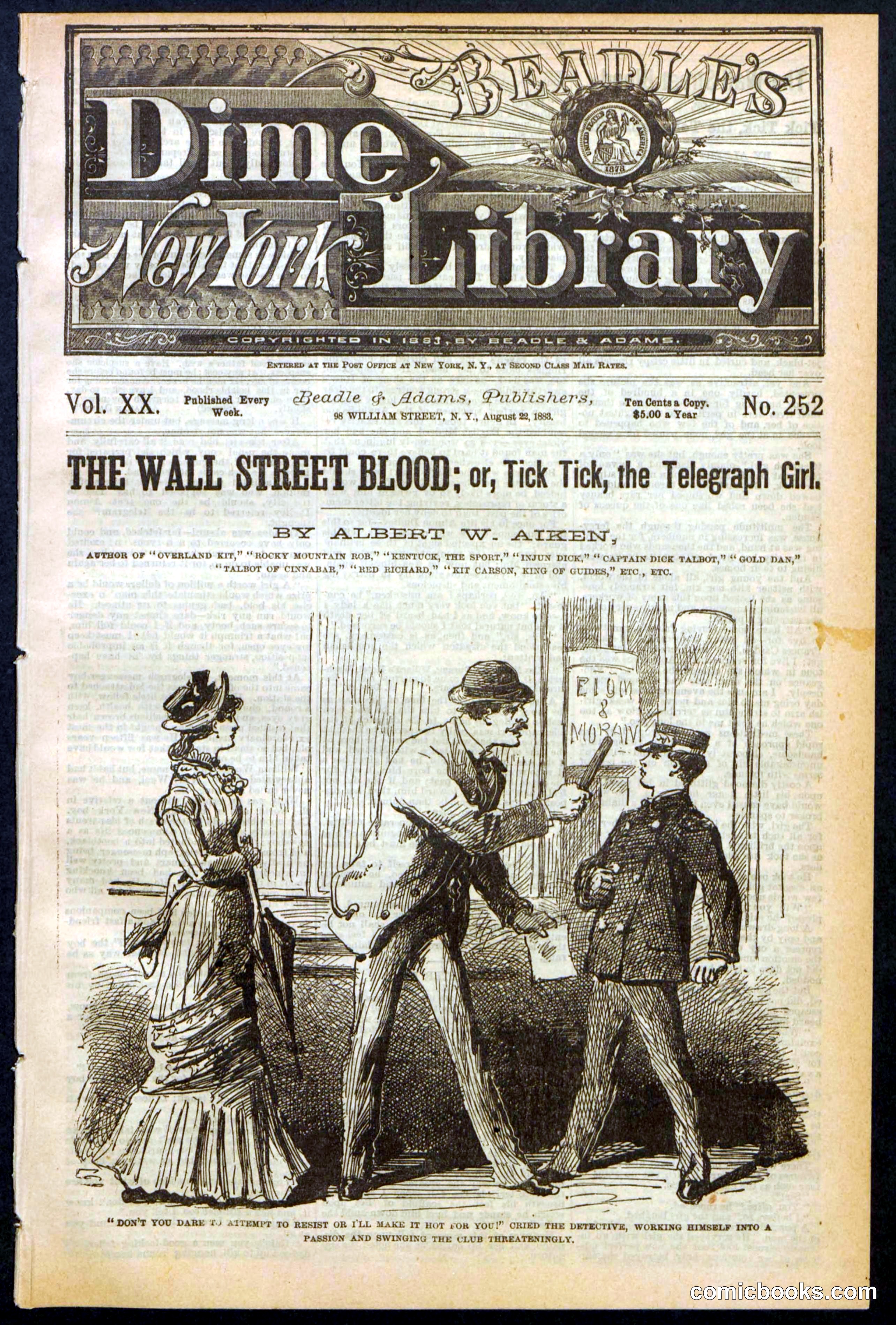 The Wall Street Blood; or, Tick Tick, the Telegraph Girl