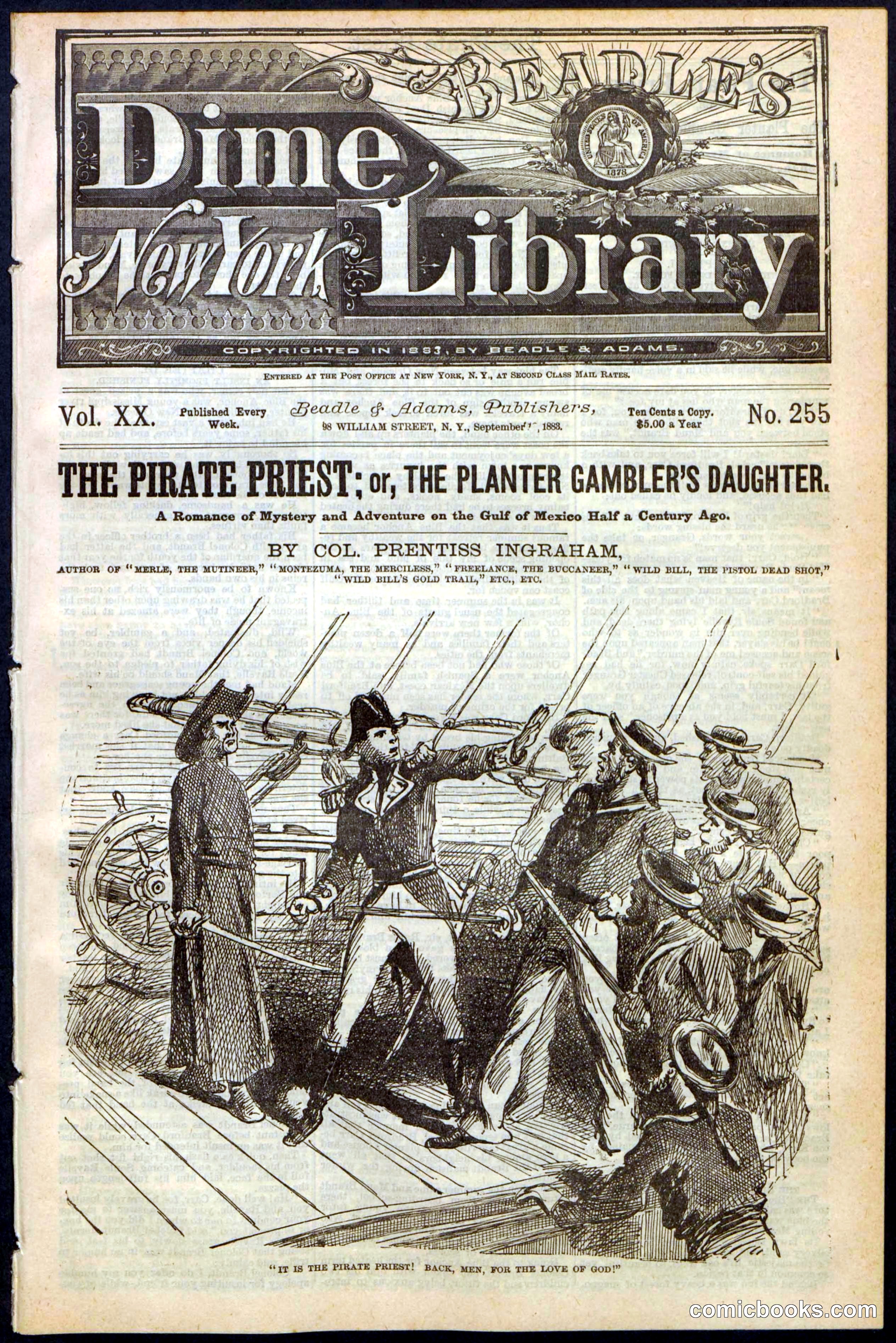 Beadle's New York Dime Library No. 255