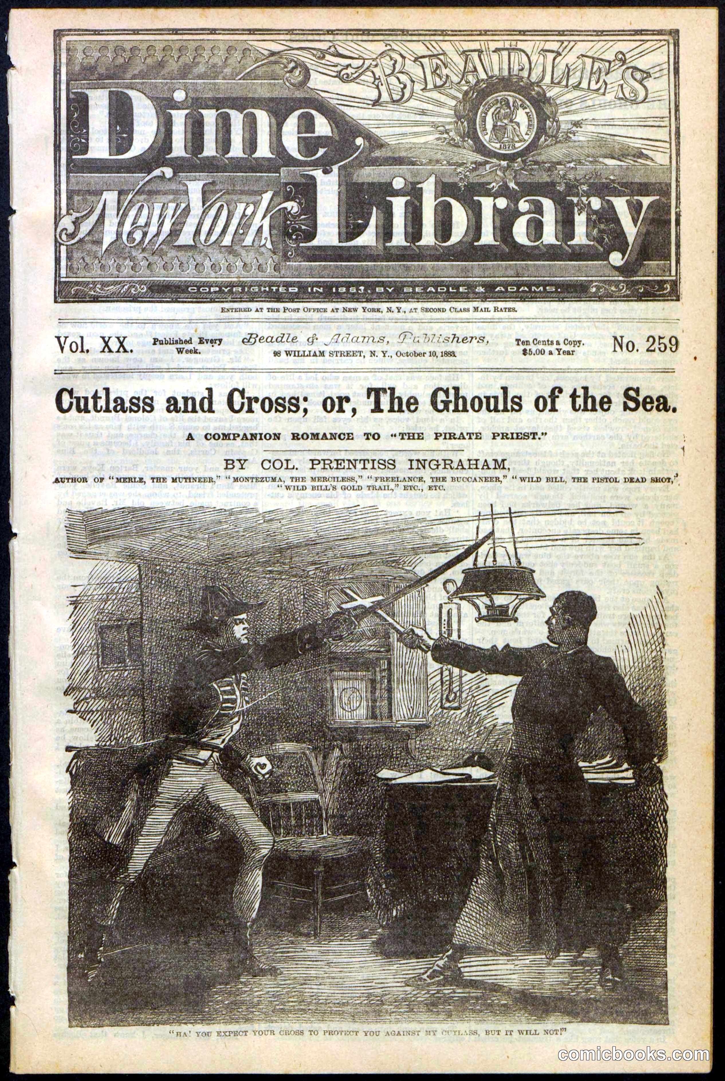 Beadle's New York Dime Library, No. 259