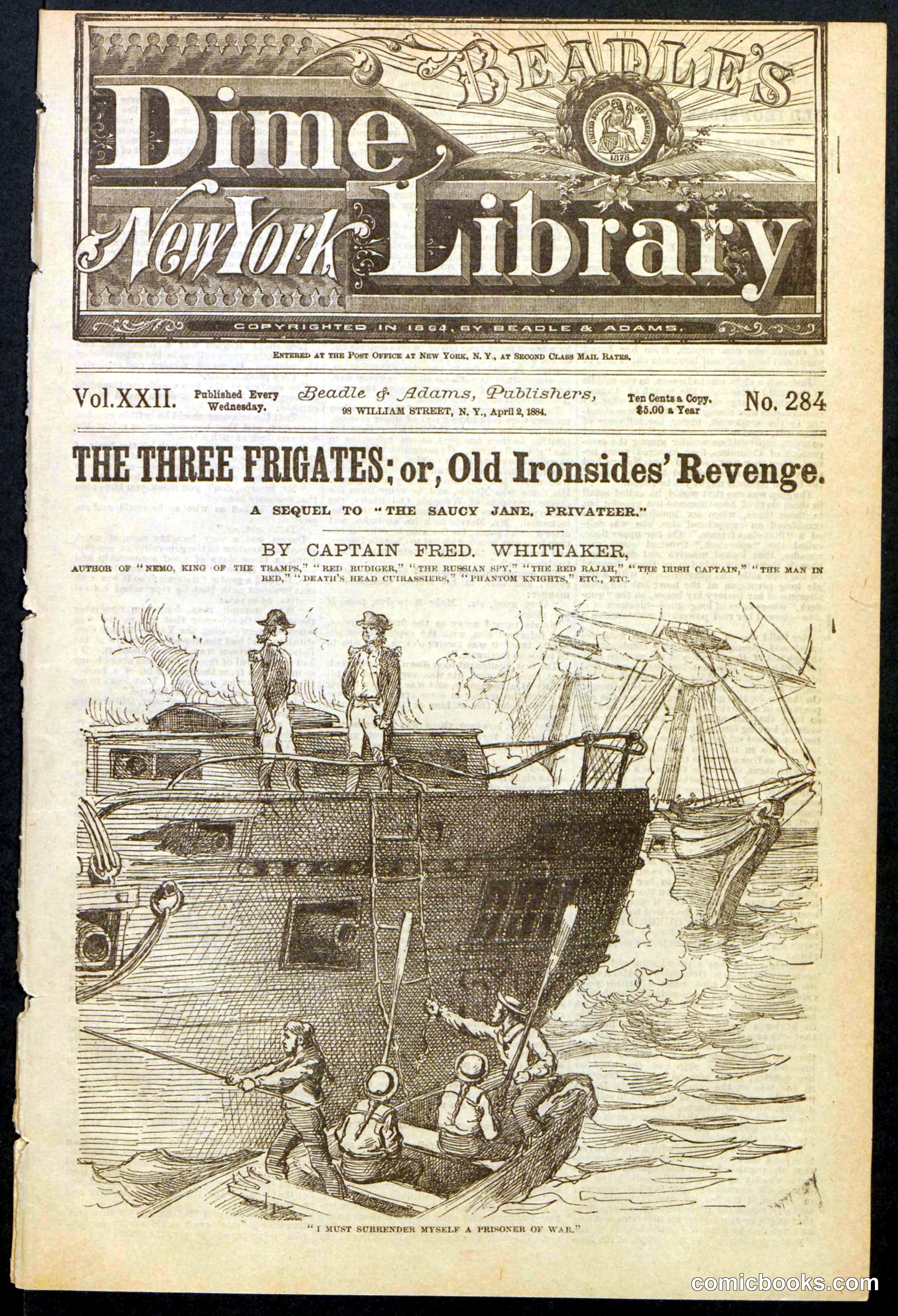 Beadle's New York Dime Library, No. 284